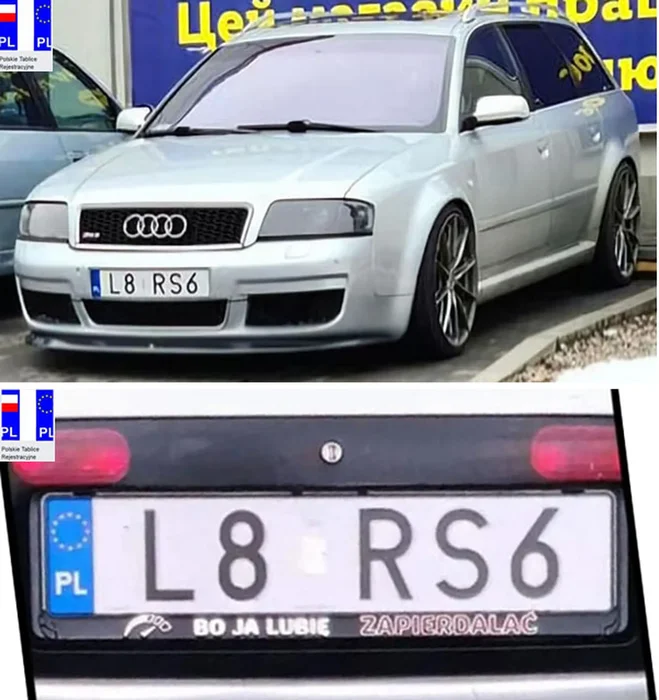 Fajny numer, blacha L8 RS6