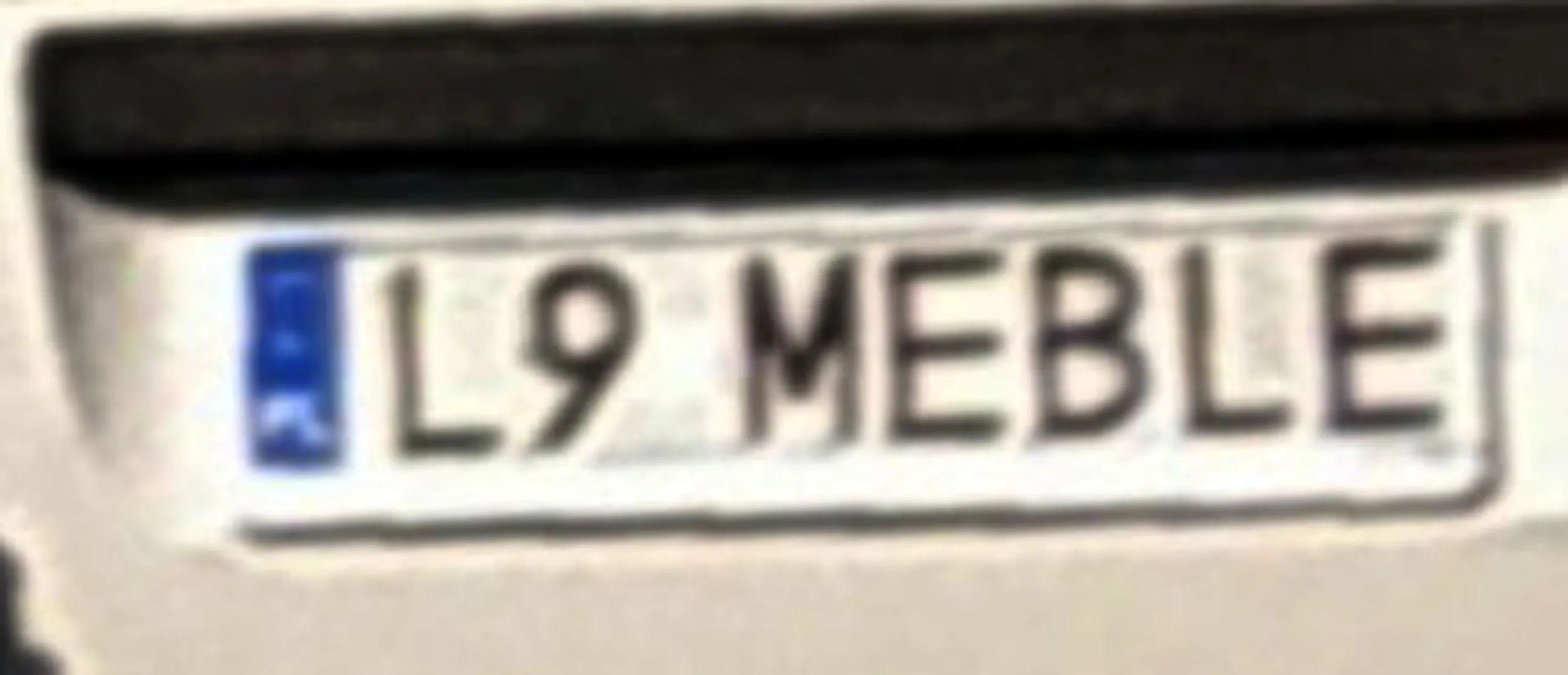 Fajny numer, blacha L9 MEBLE