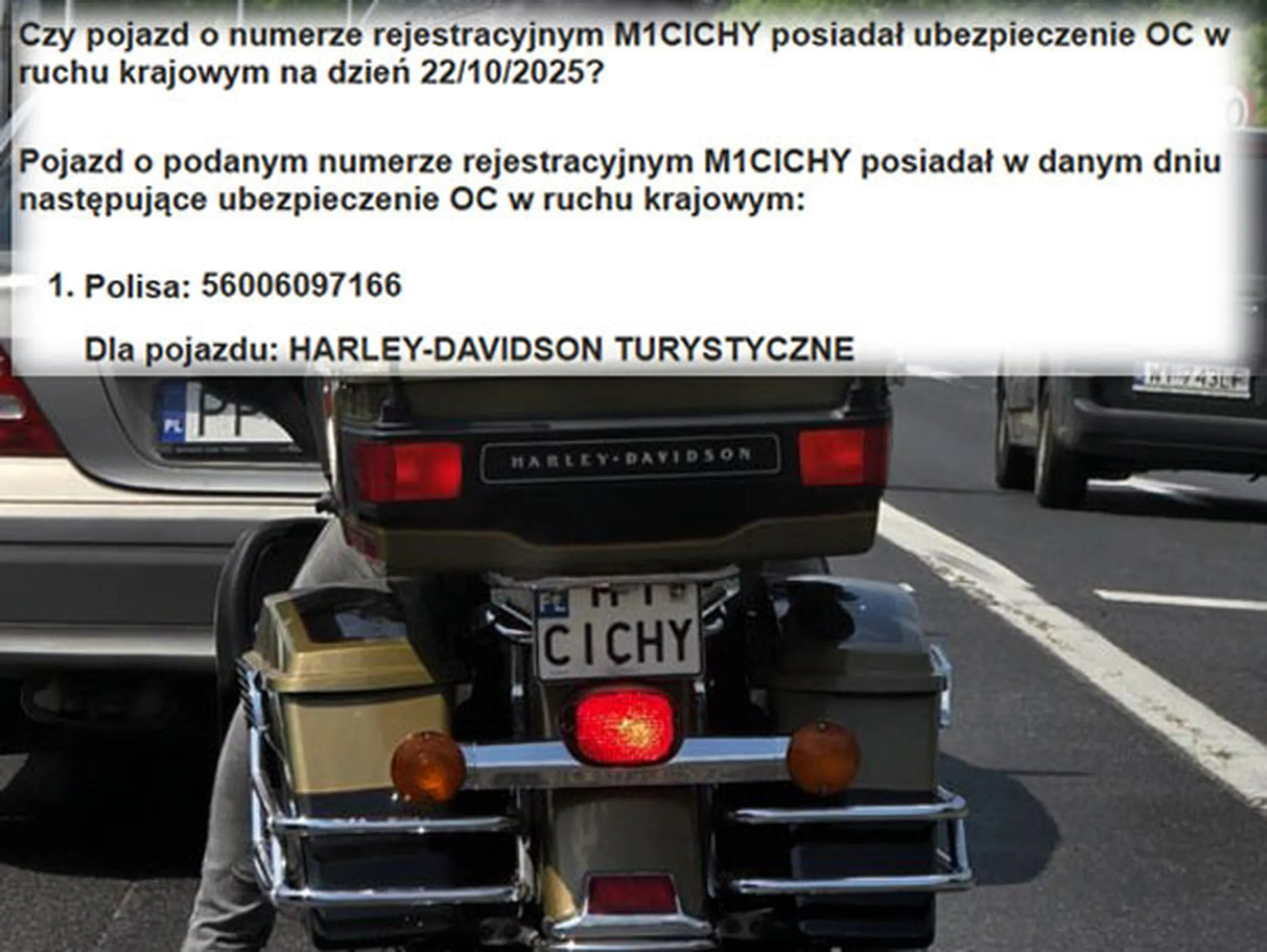 Fajny numer, blacha M1 CICHY