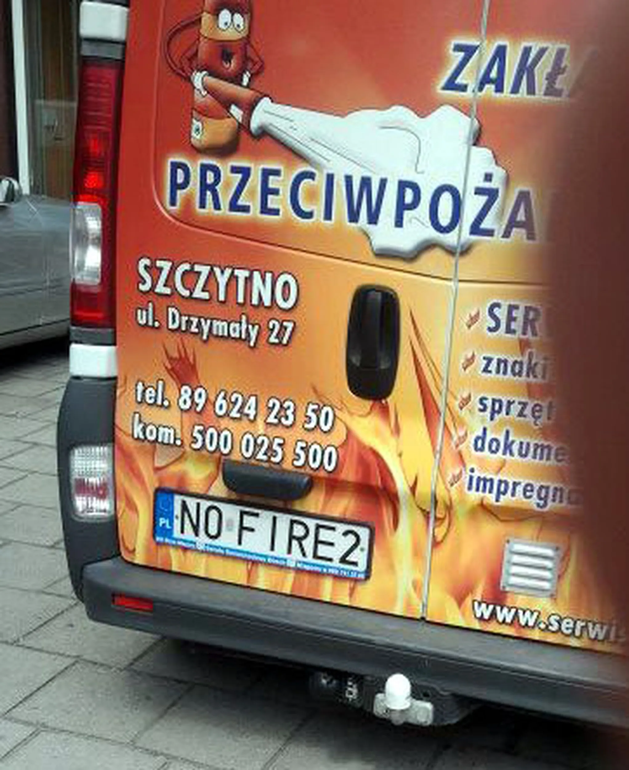 Fajny numer, blacha N0 FIRE2