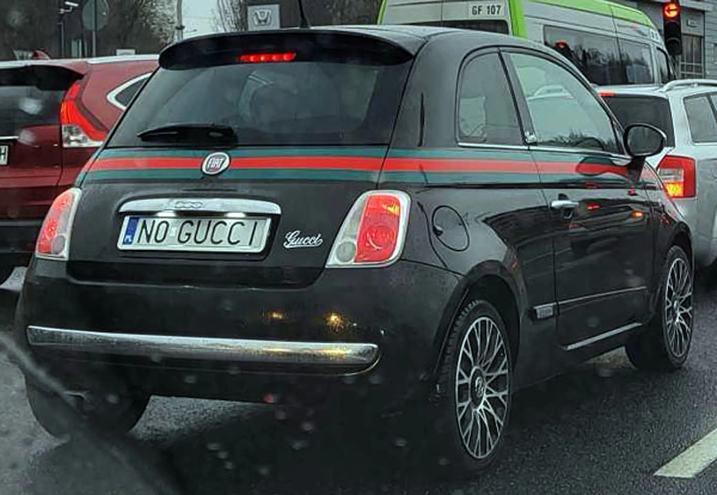 Fajny numer, blacha N0 GUCCI