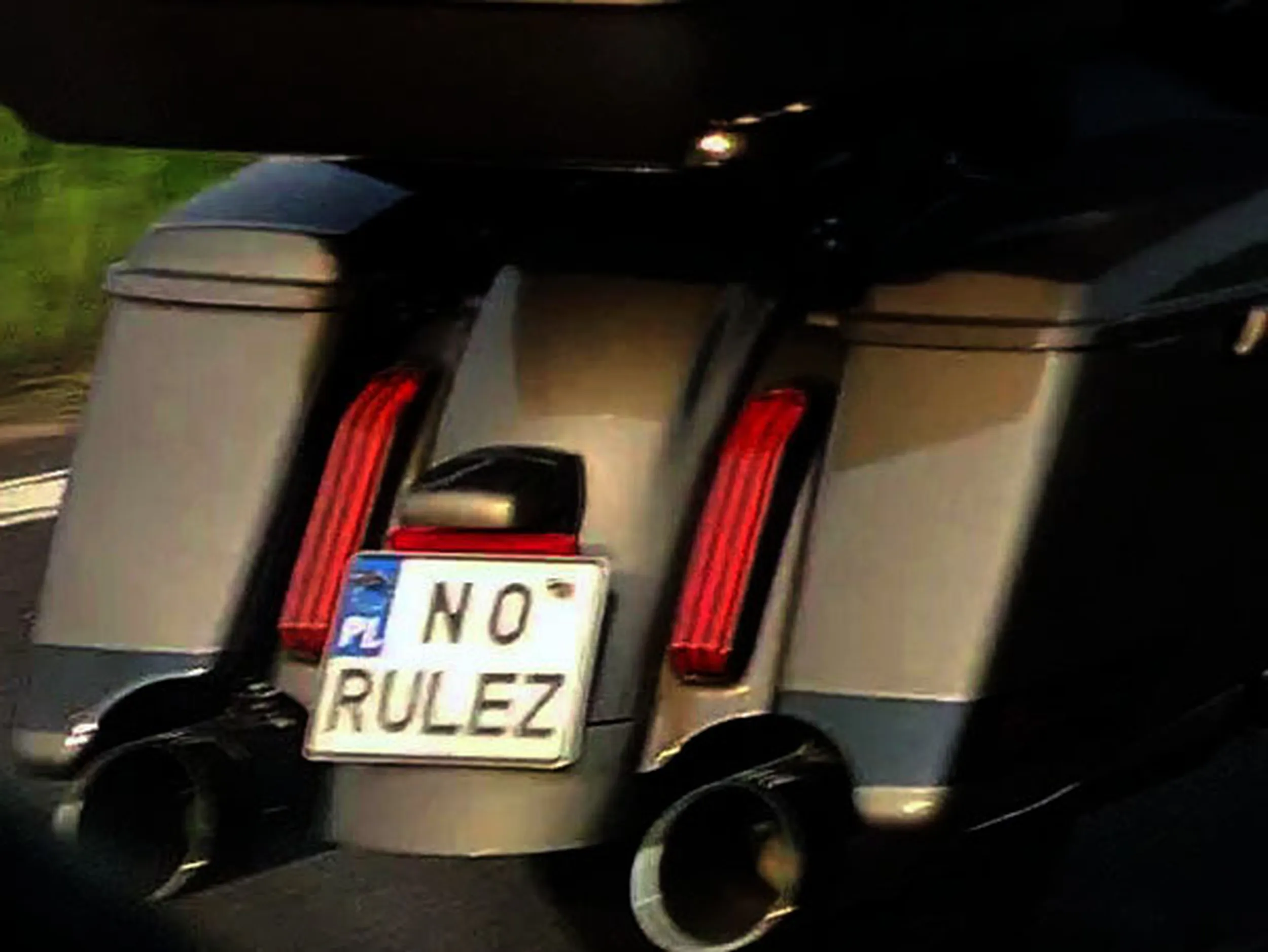 Fajny numer, blacha N0 RULEZ