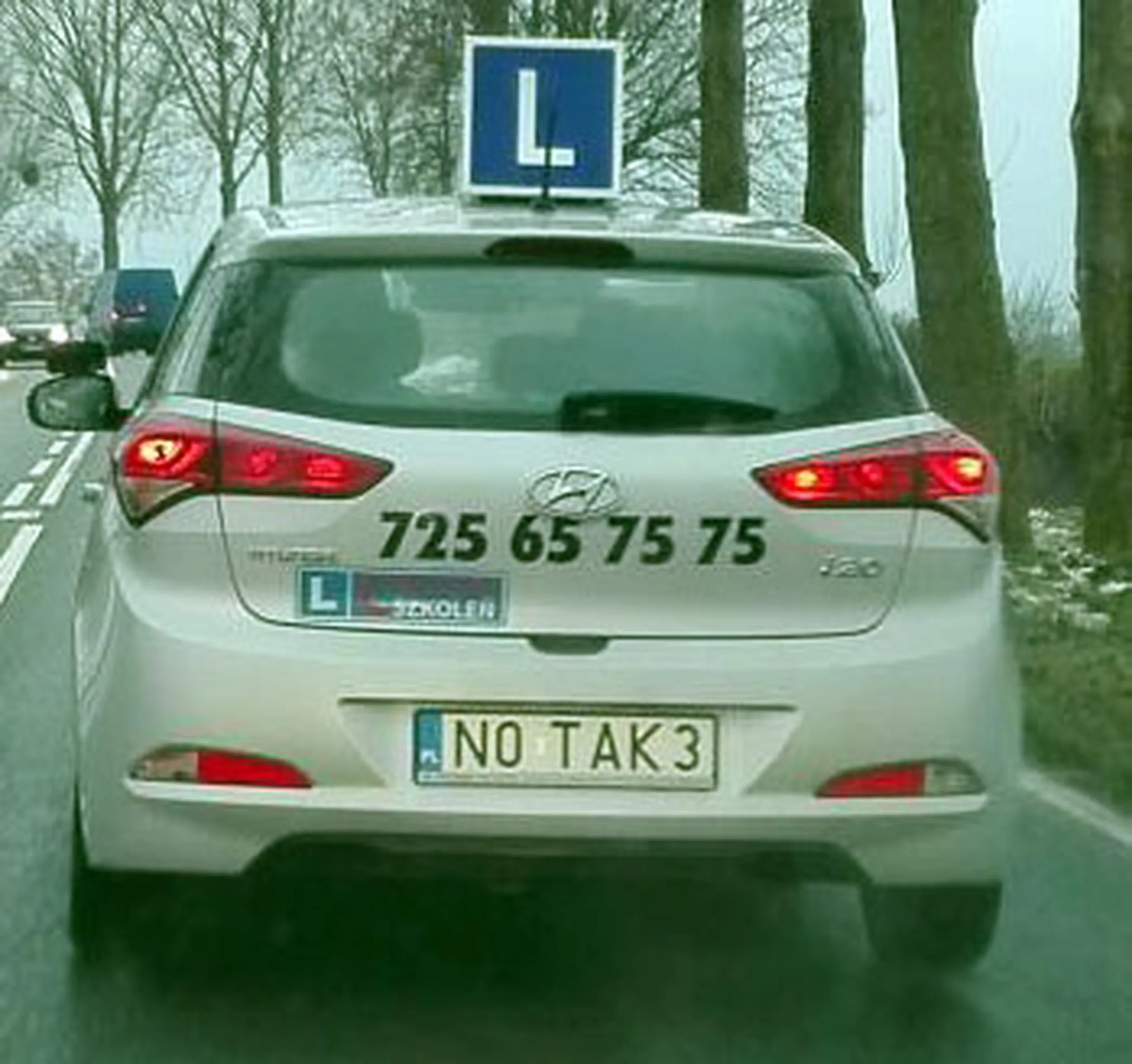 Fajny numer, blacha N0 TAK3