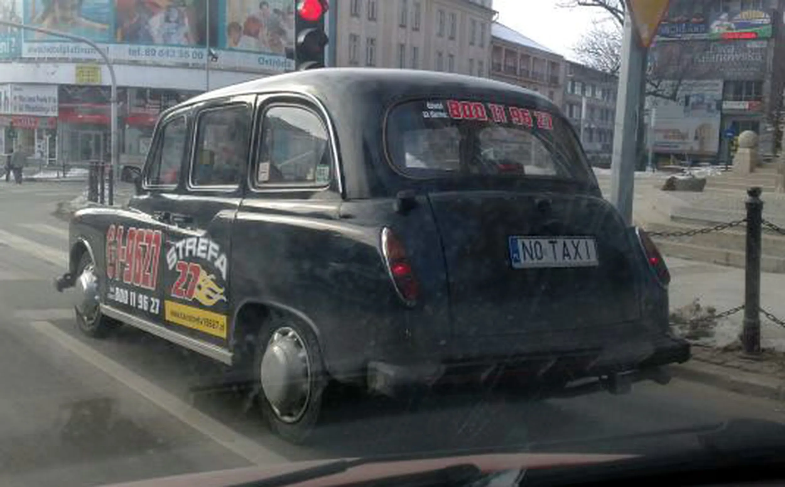 Fajny numer, blacha N0 TAXI