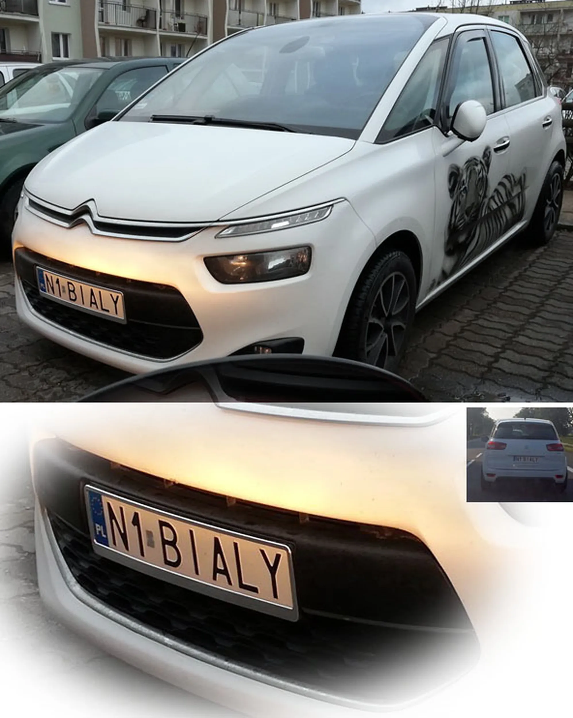 Fajny numer, blacha N1 BIALY