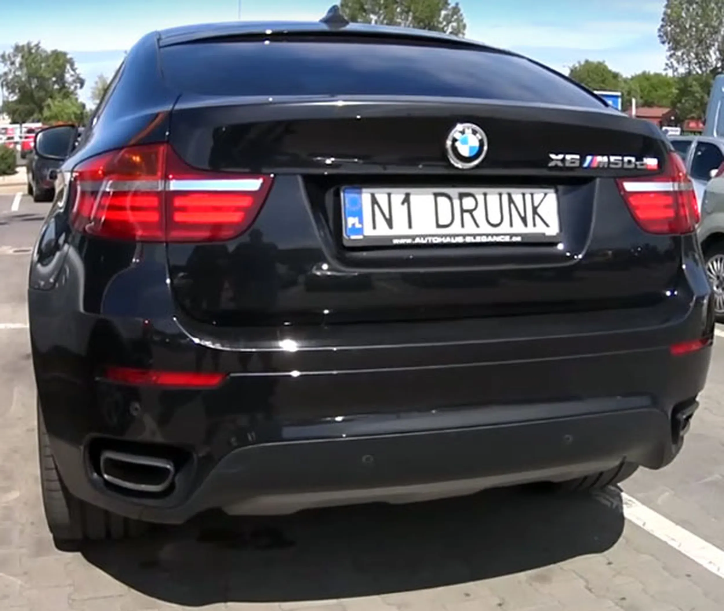 Fajny numer, blacha N1 DRUNK