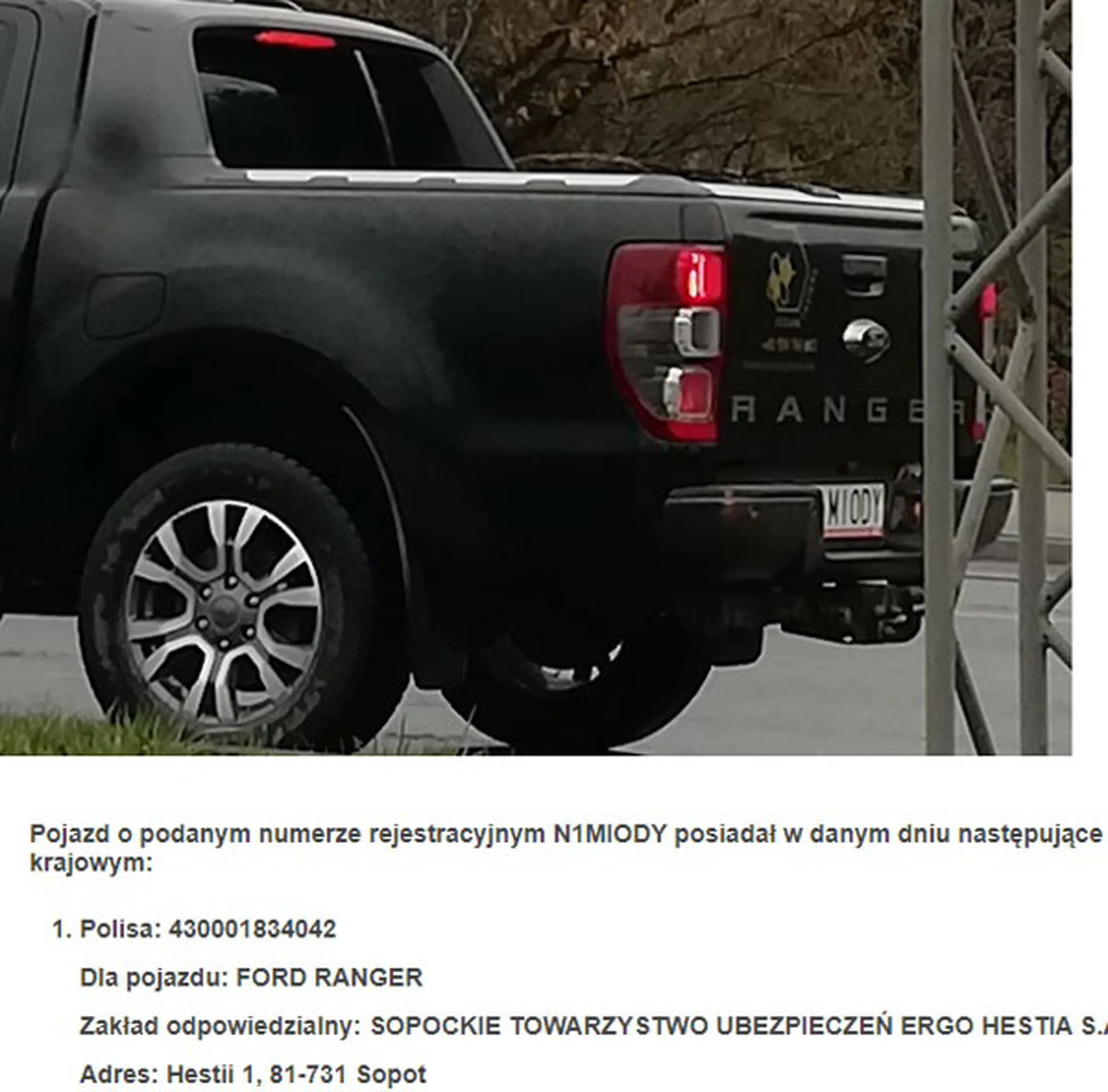 Fajny numer, blacha N1 MIODY