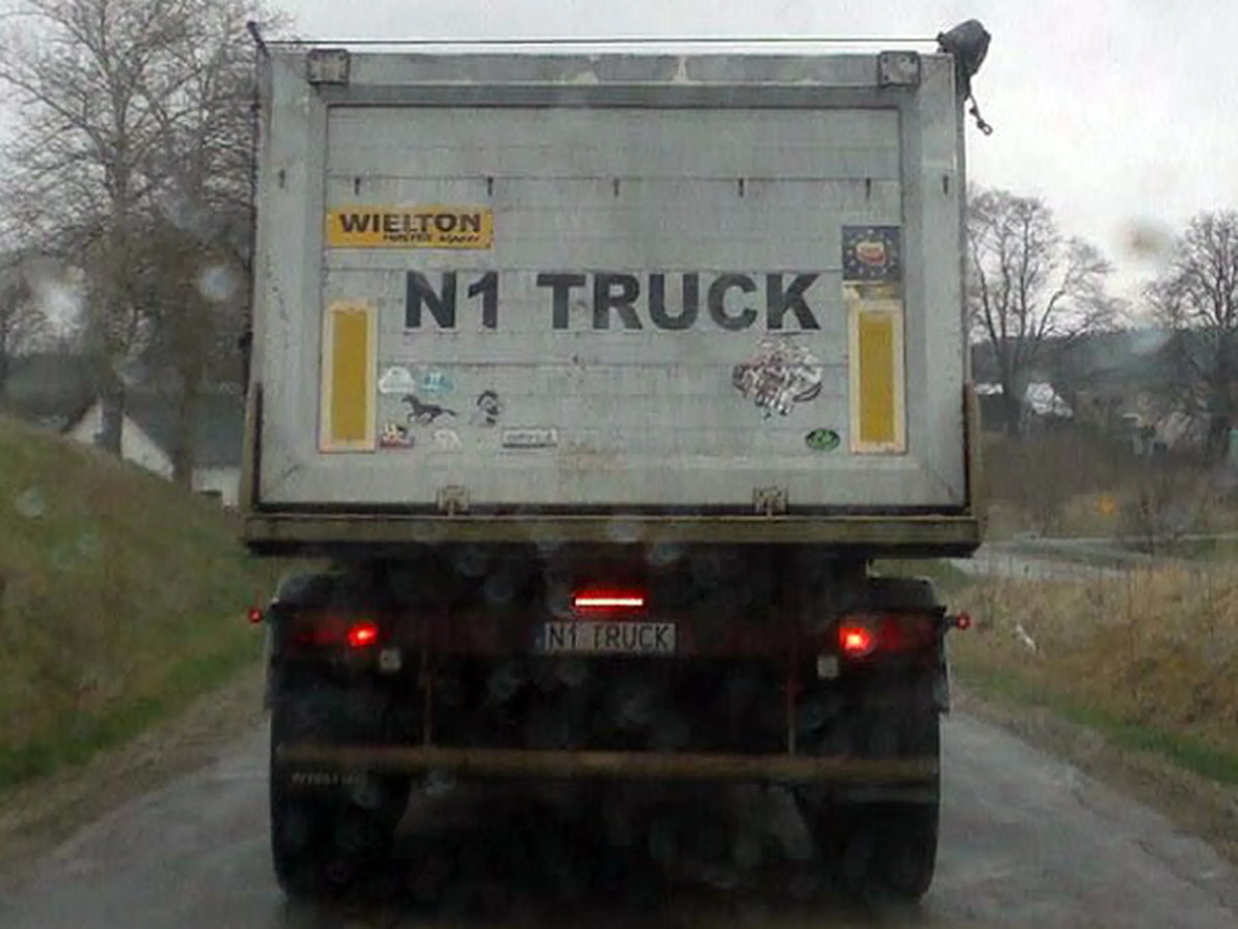 Fajny numer, blacha N1 TRUCK