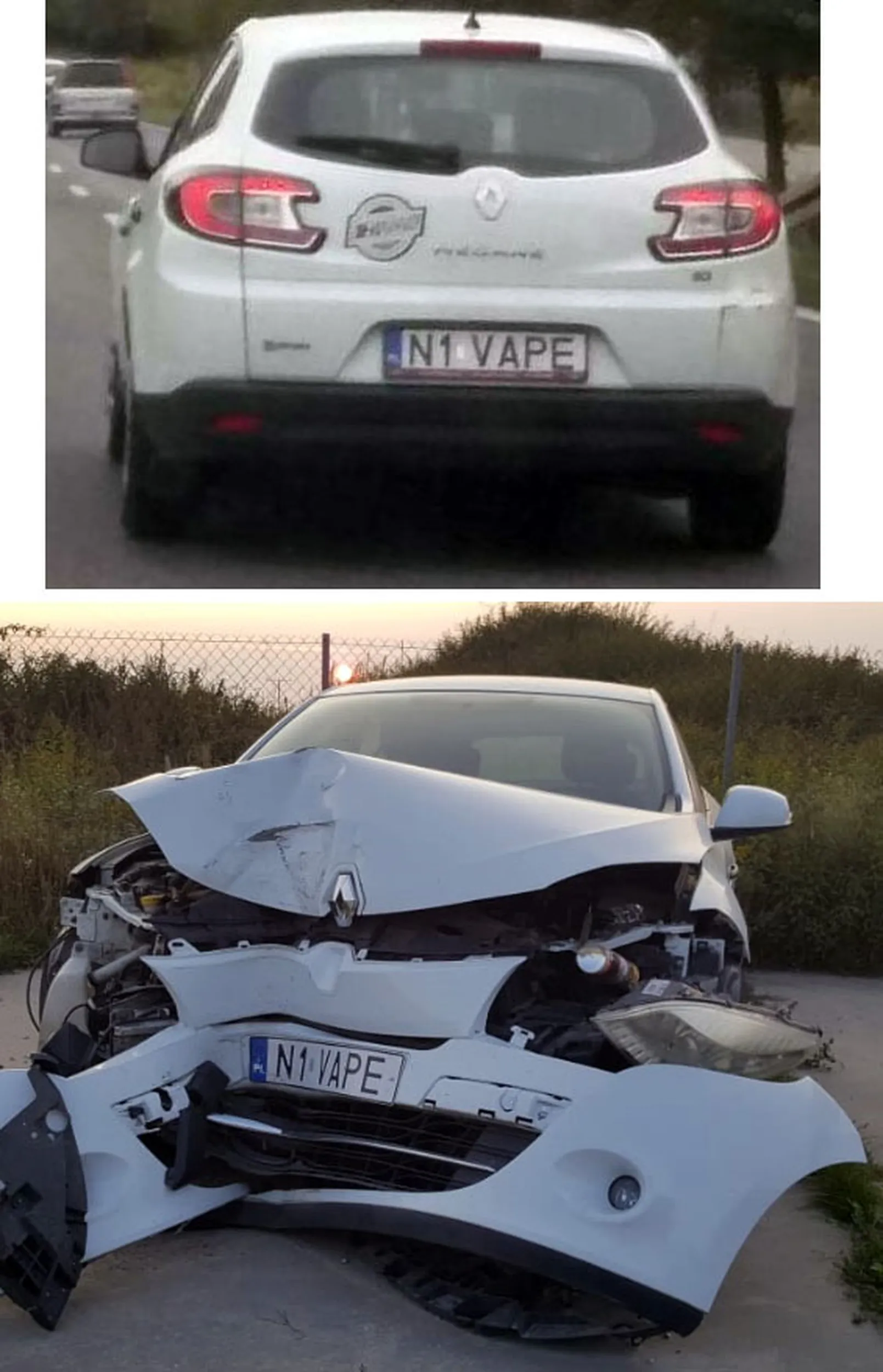 Fajny numer, blacha N1 VAPE