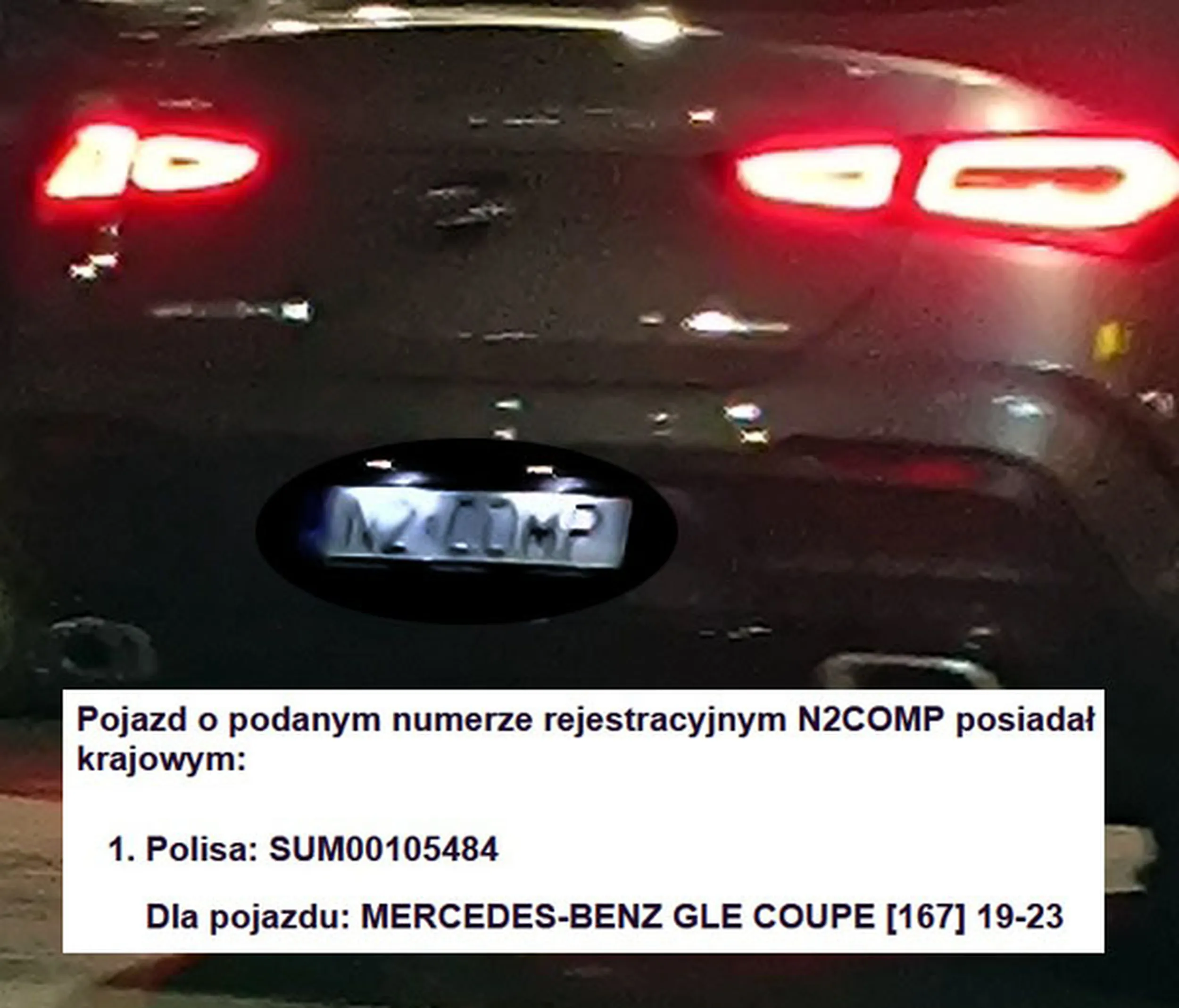 Fajny numer, blacha N2 COMP