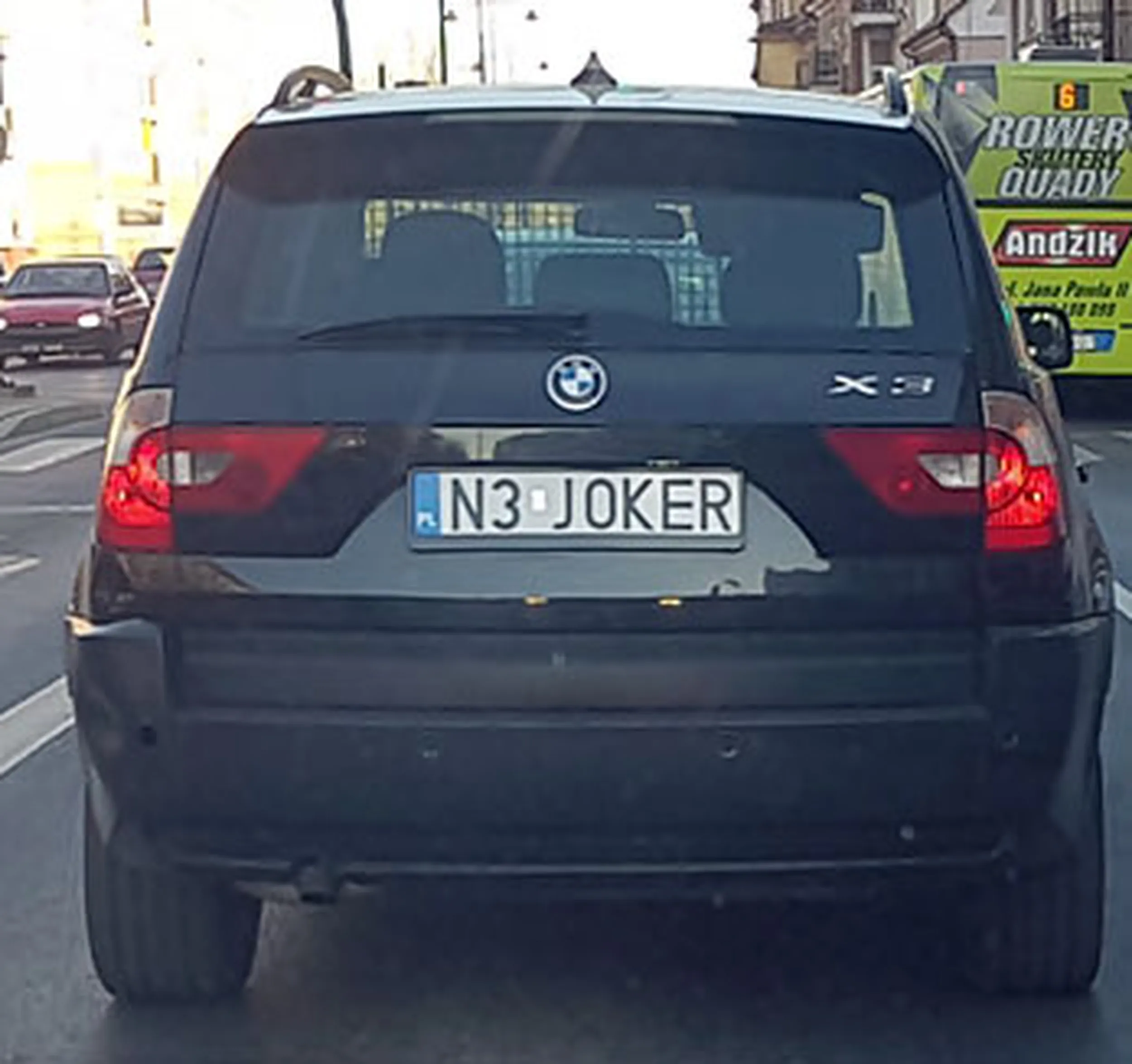 Fajny numer, blacha N3 JOKER
