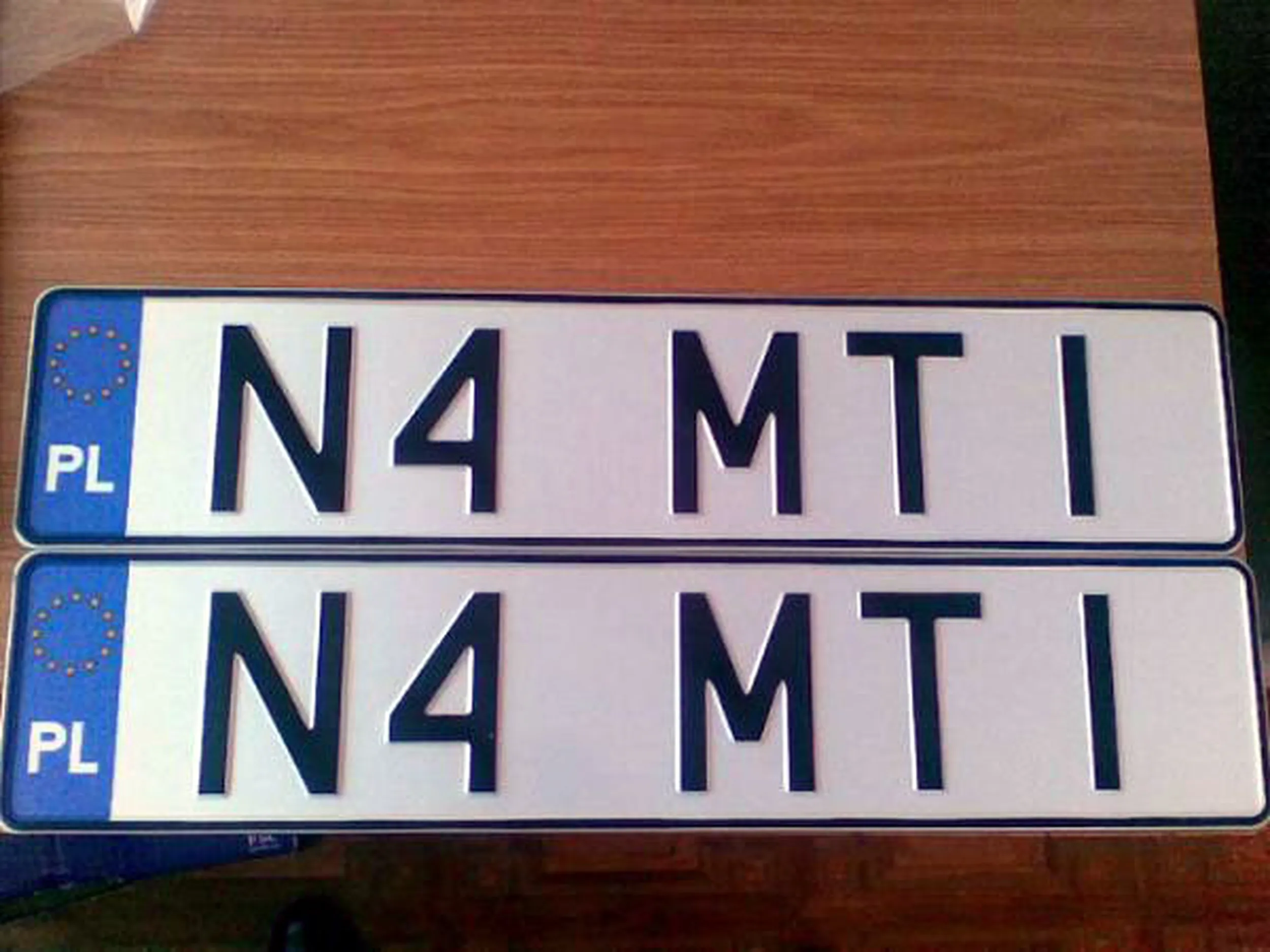 Fajny numer, blacha N4 MTI