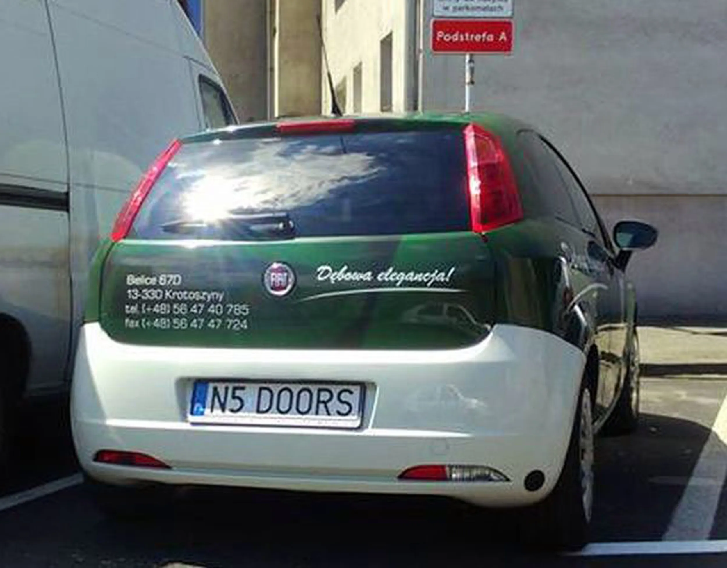 Fajny numer, blacha N5 DOORS