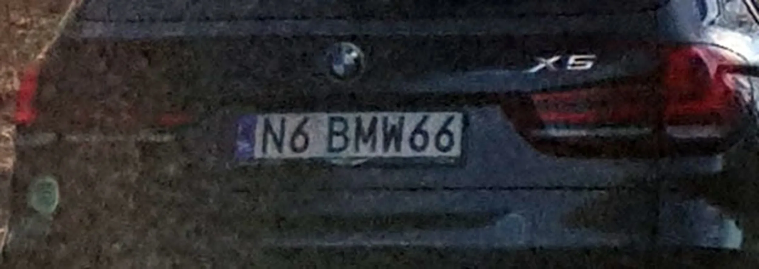Fajny numer, blacha N6 BMW66