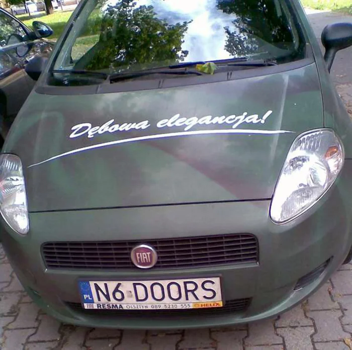 Fajny numer, blacha N6 DOORS