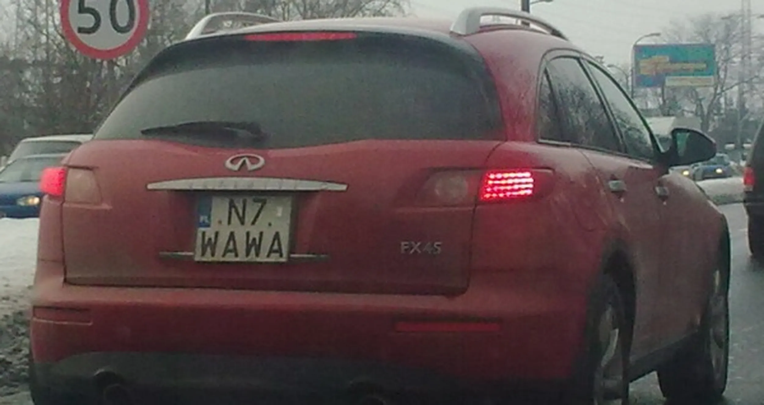 Fajny numer, blacha N7 WAWA