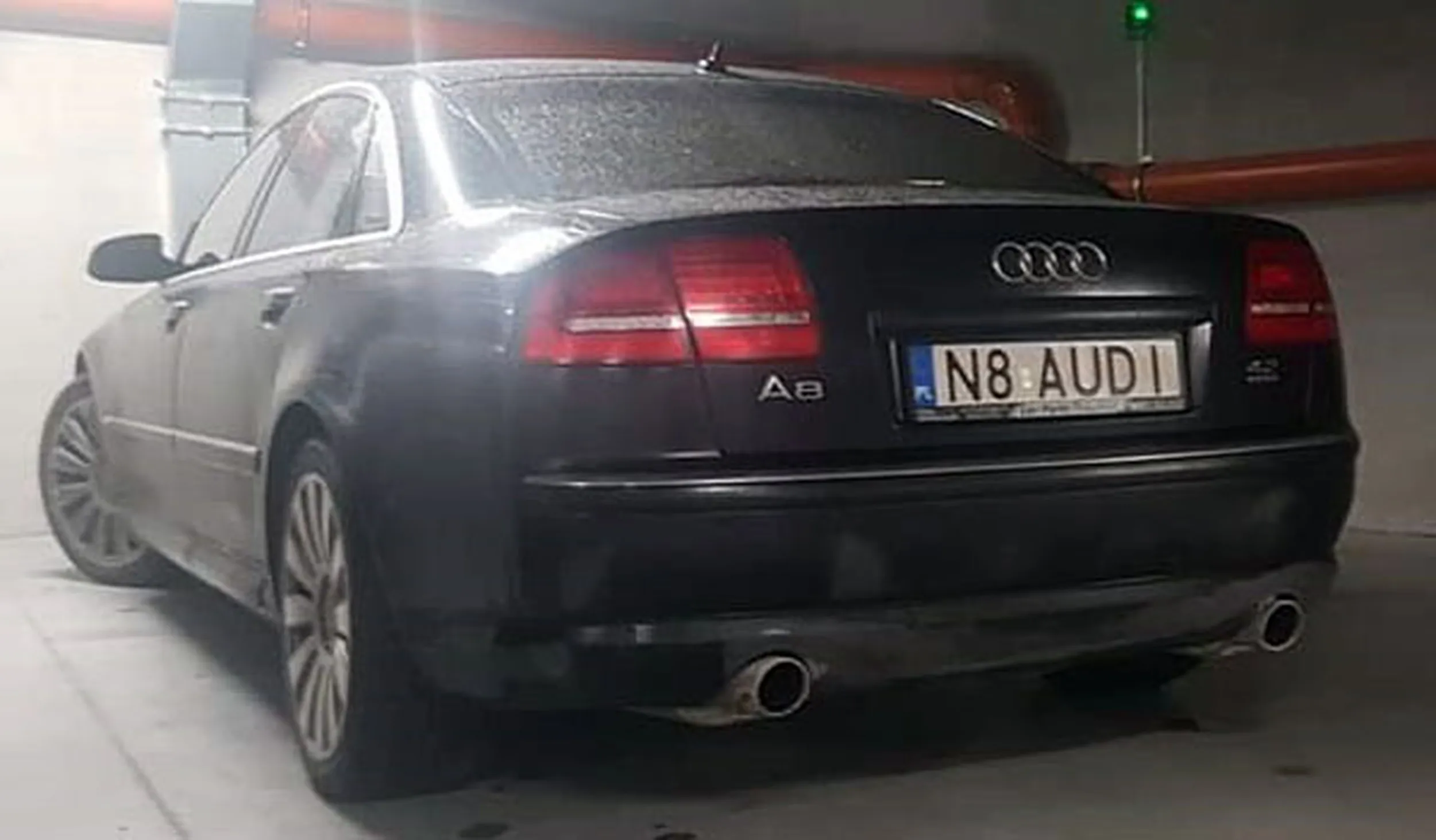 Fajny numer, blacha N8 AUDI