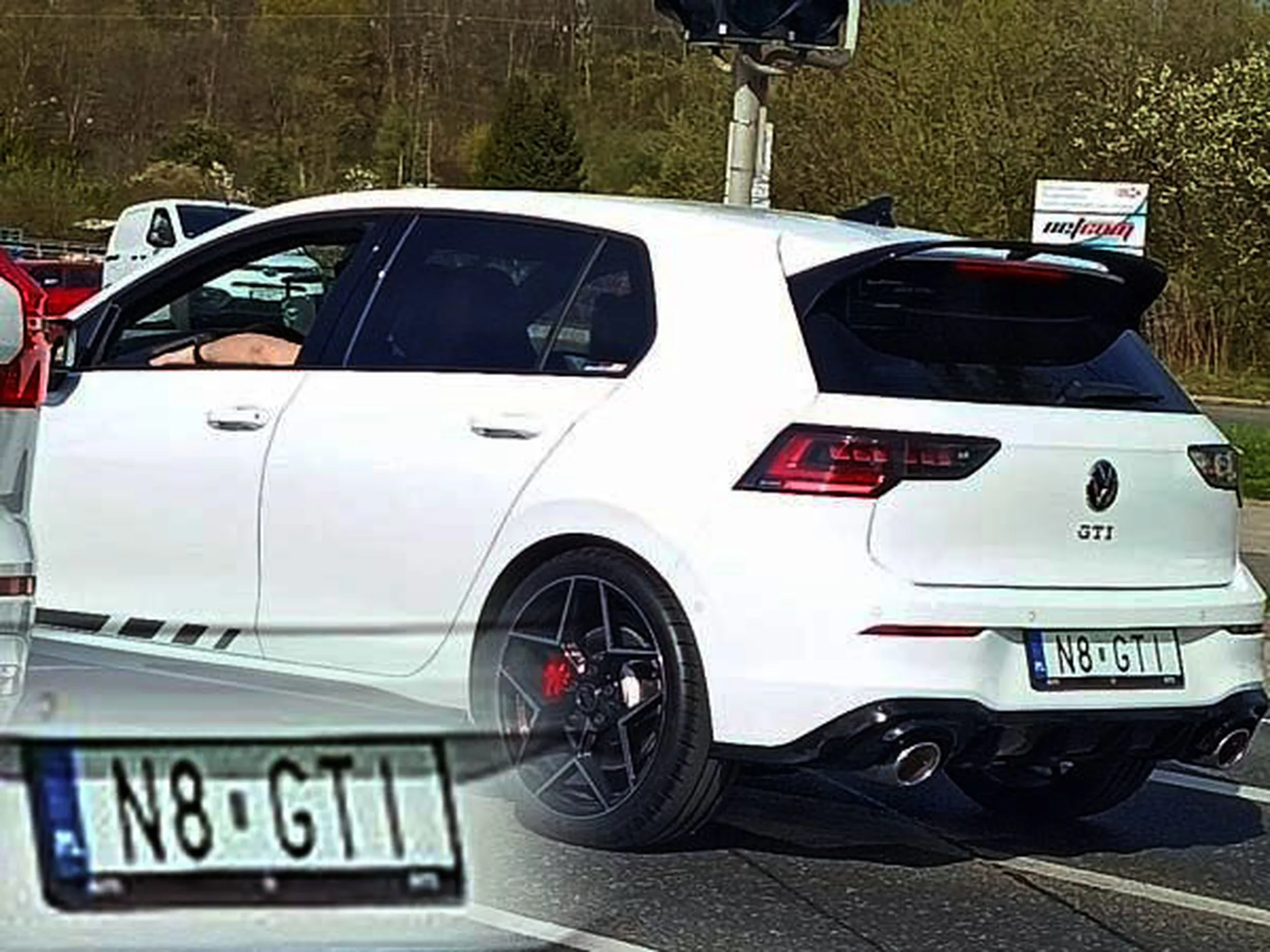 Fajny numer, blacha N8 GTI