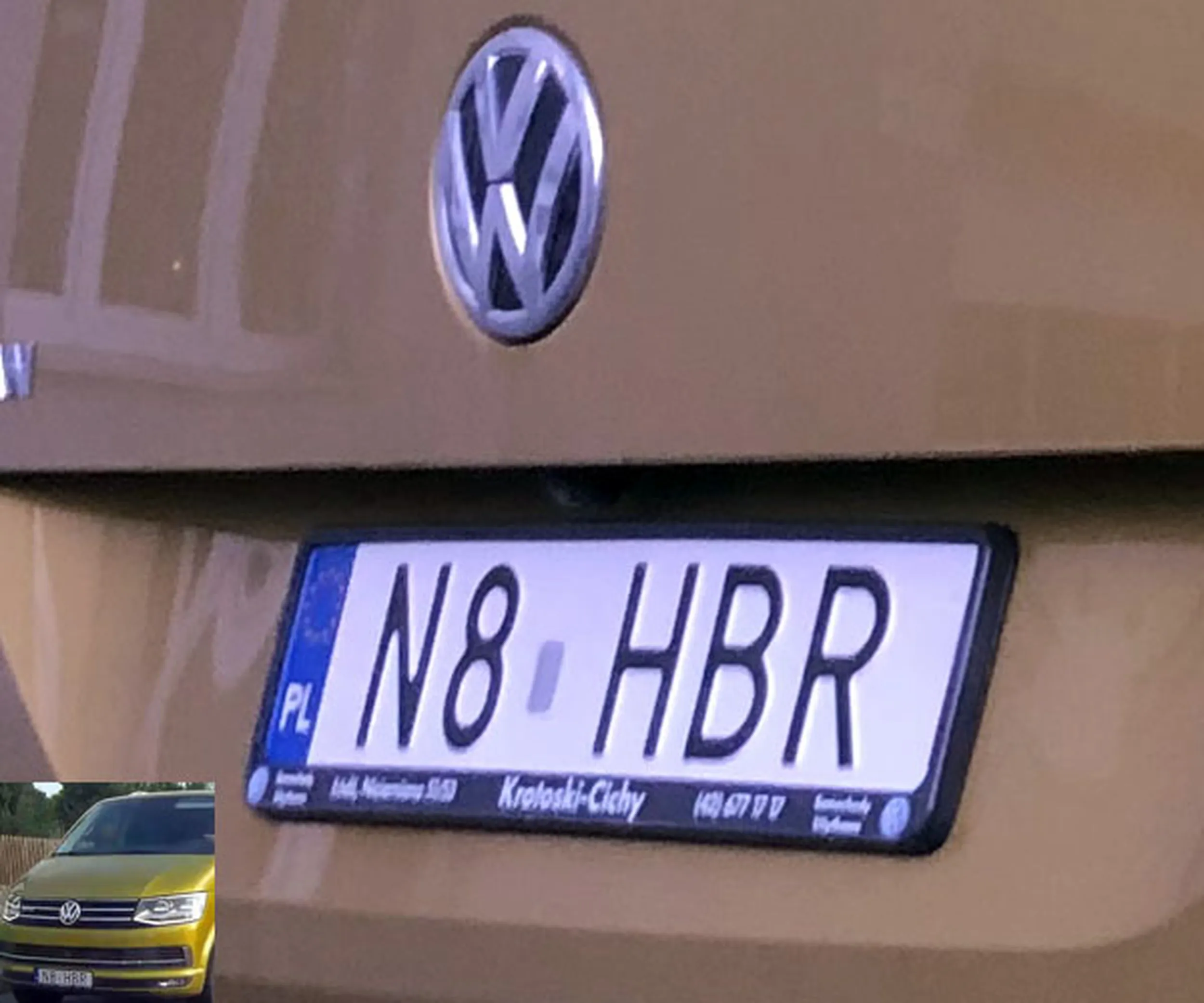 Fajny numer, blacha N8 HBR