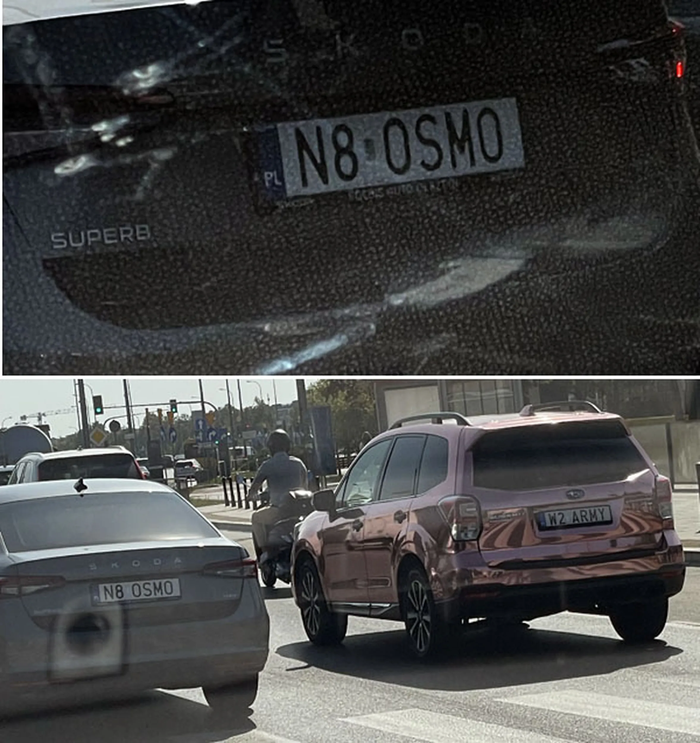 Fajny numer, blacha N8 OSMO