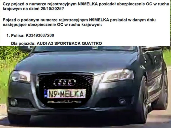 Fajny numer, blacha N9 MELKA