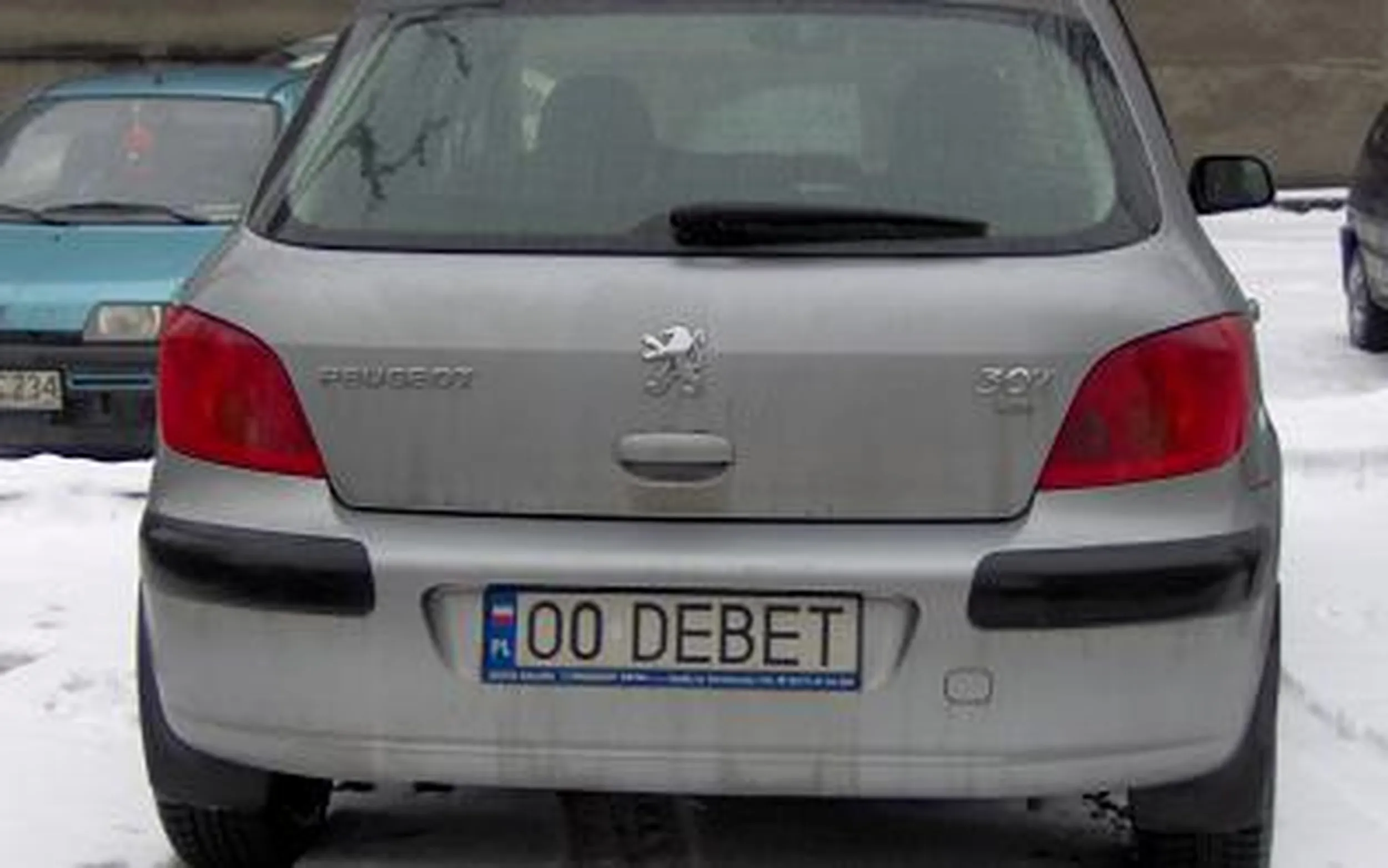 Fajny numer, blacha O0 DEBET