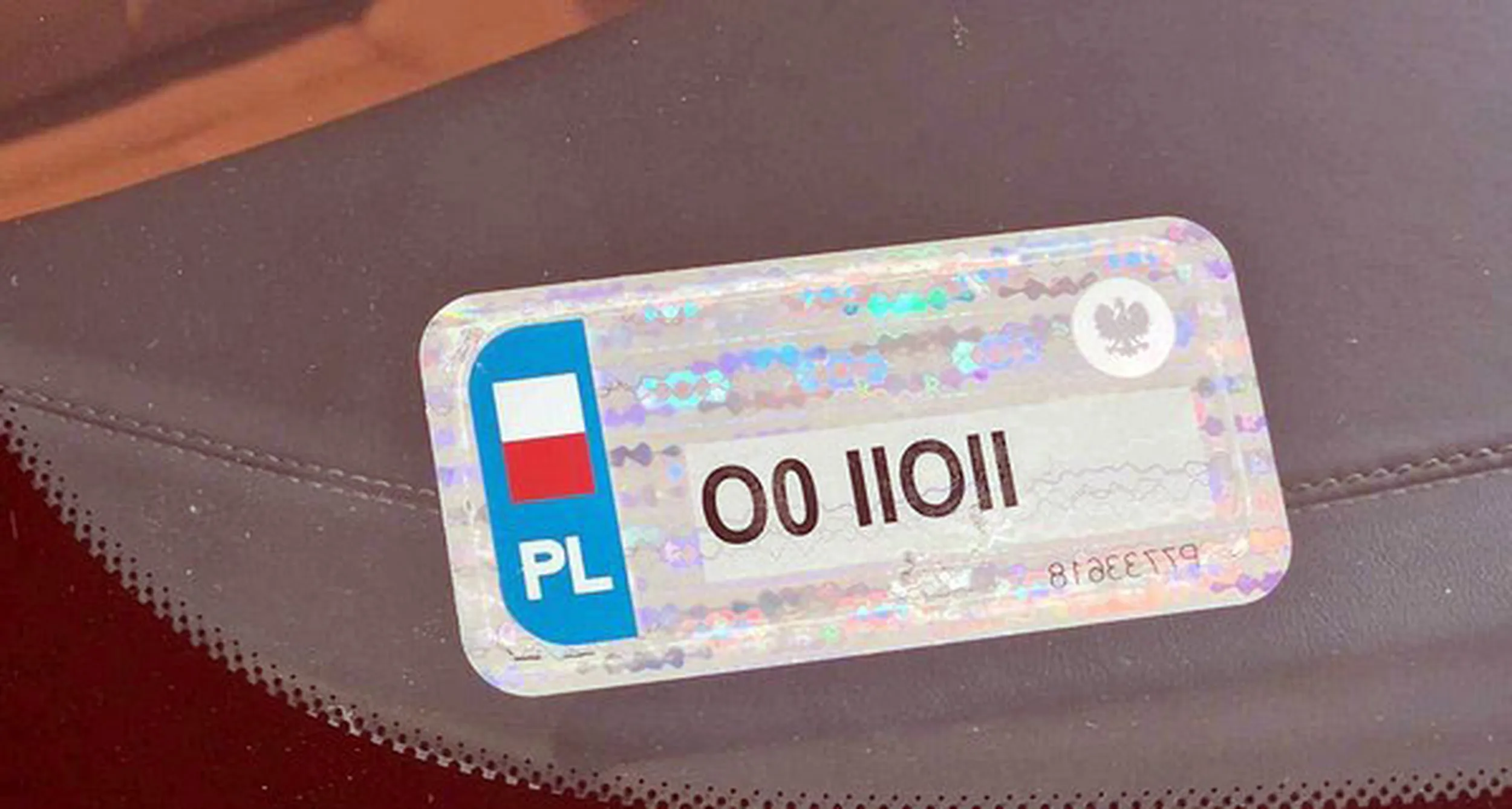 Fajny numer, blacha O0 IIOII