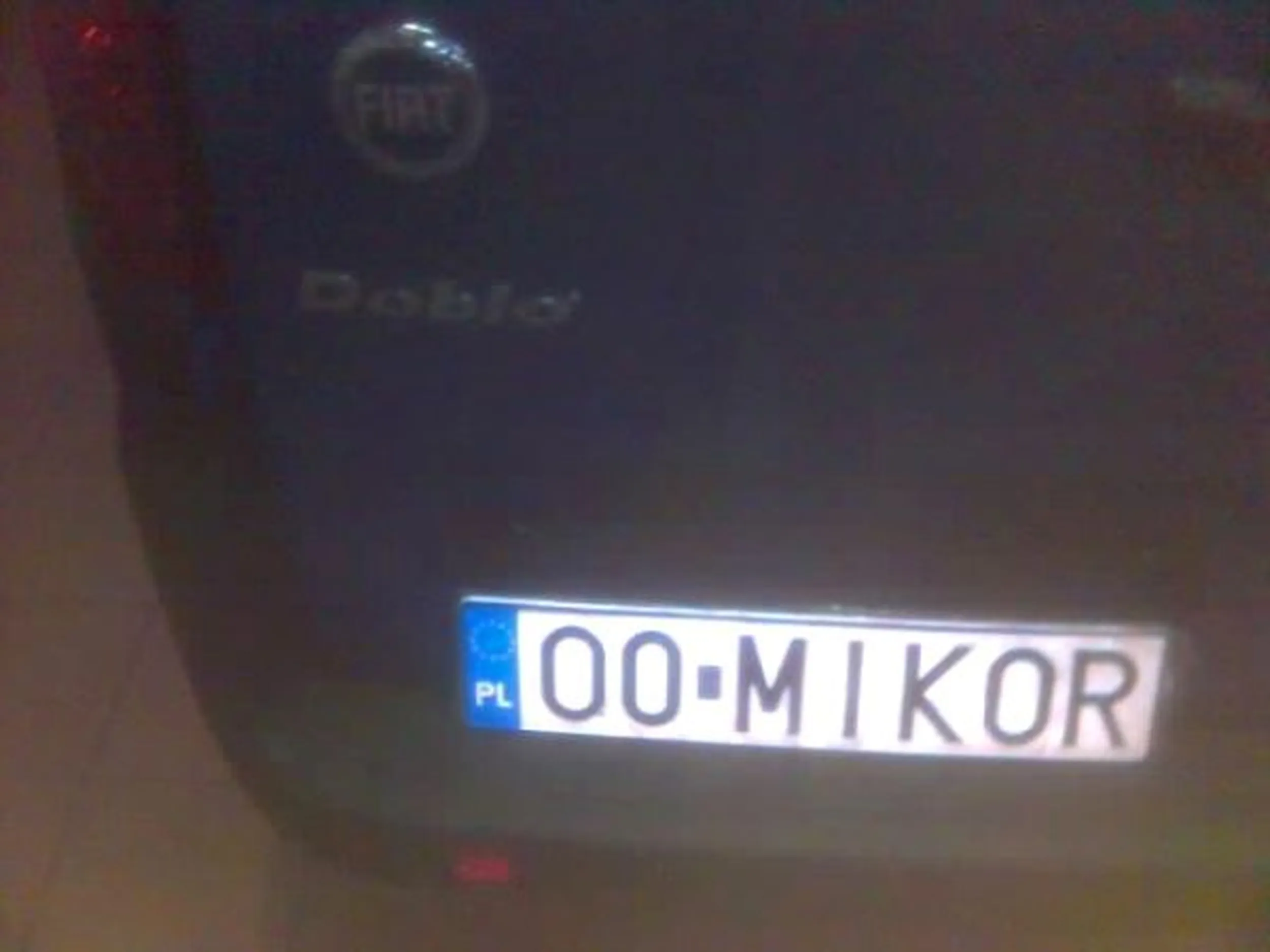 Fajny numer, blacha O0 MIKOR