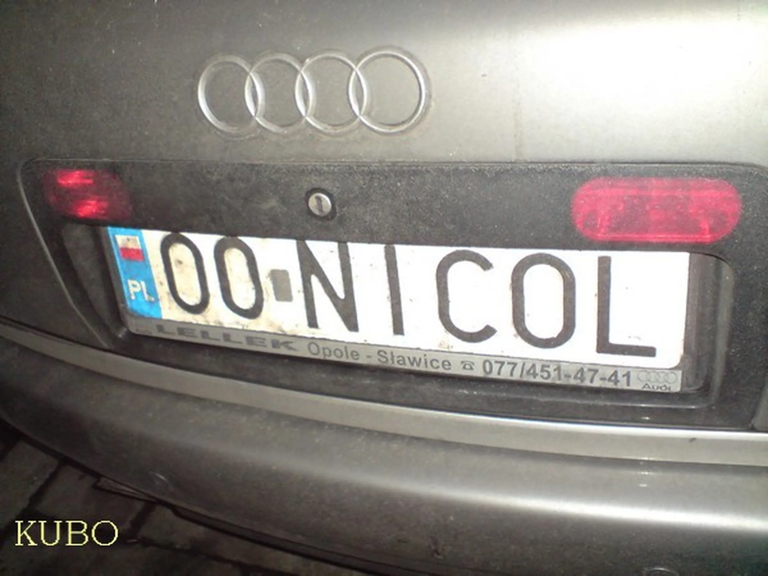 Fajny numer, blacha O0 NICOL
