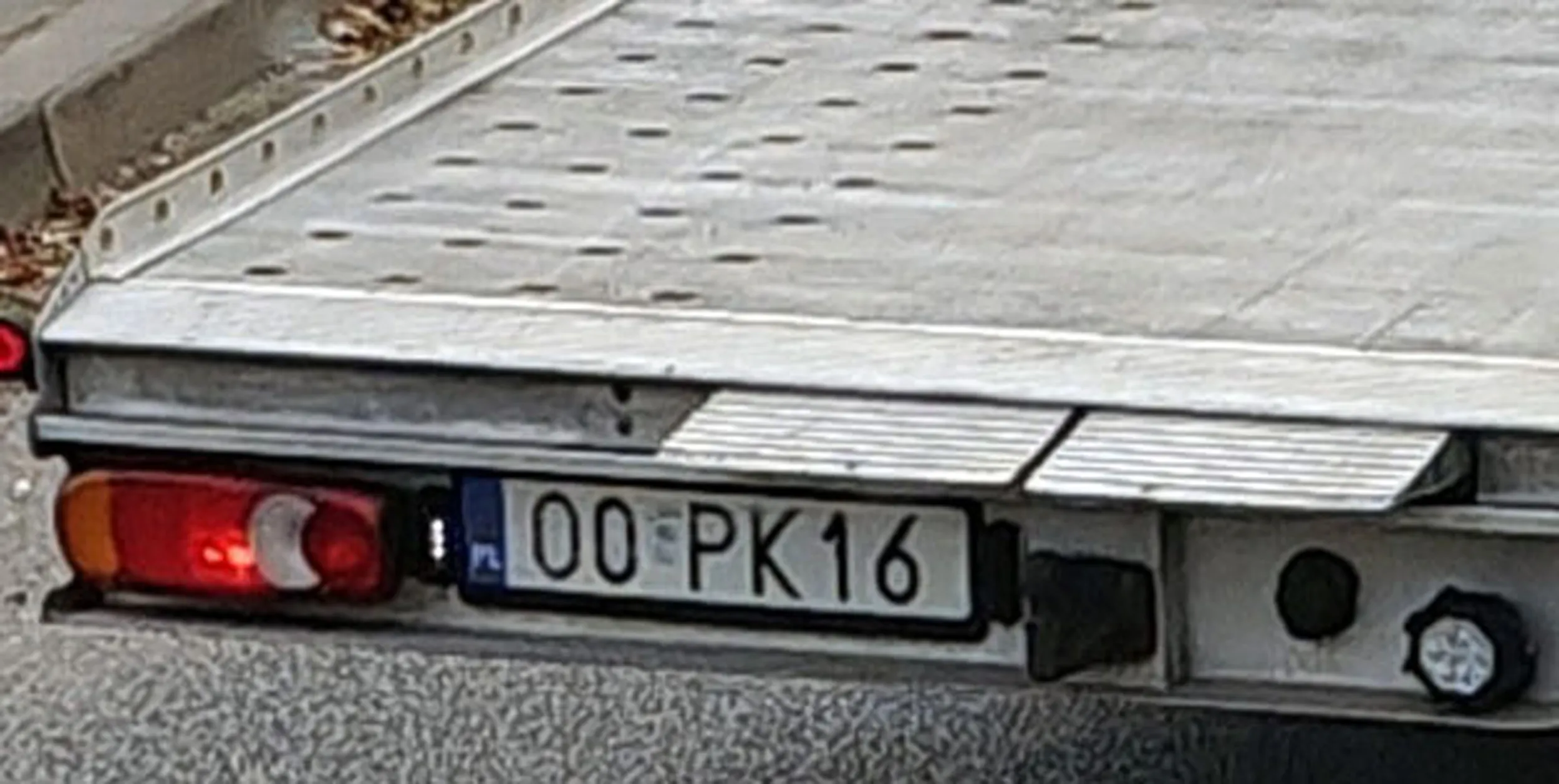 Fajny numer, blacha O0 PK16