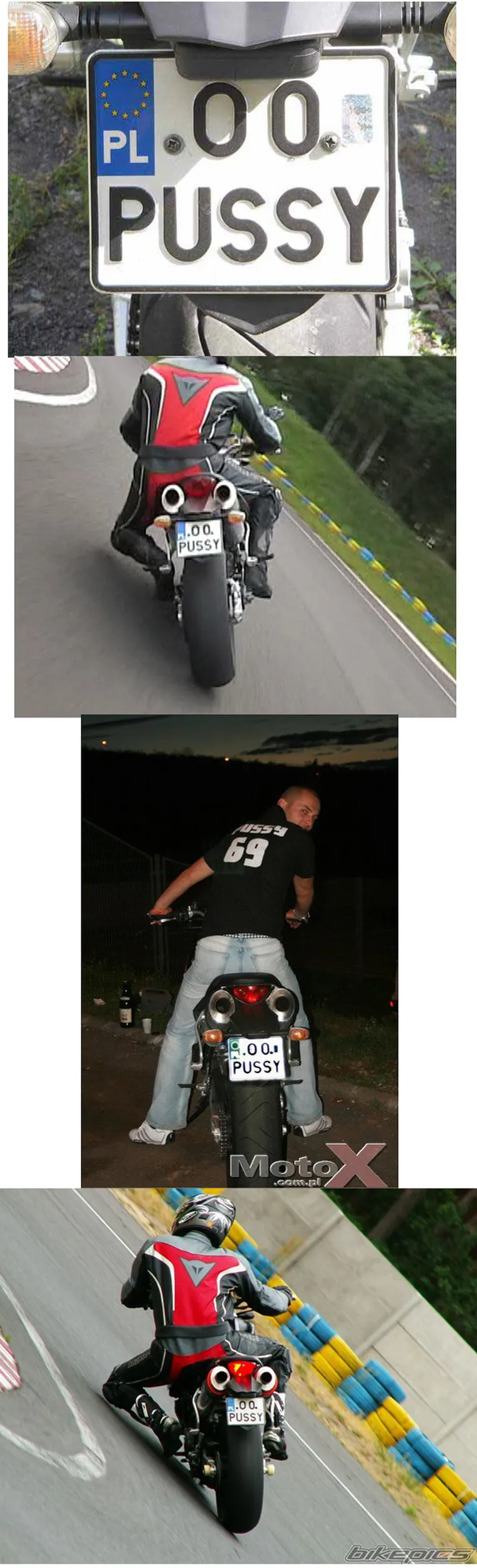 Fajny numer, blacha O0 PUSSY