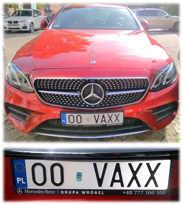 Fajny numer, blacha O0 VAXX