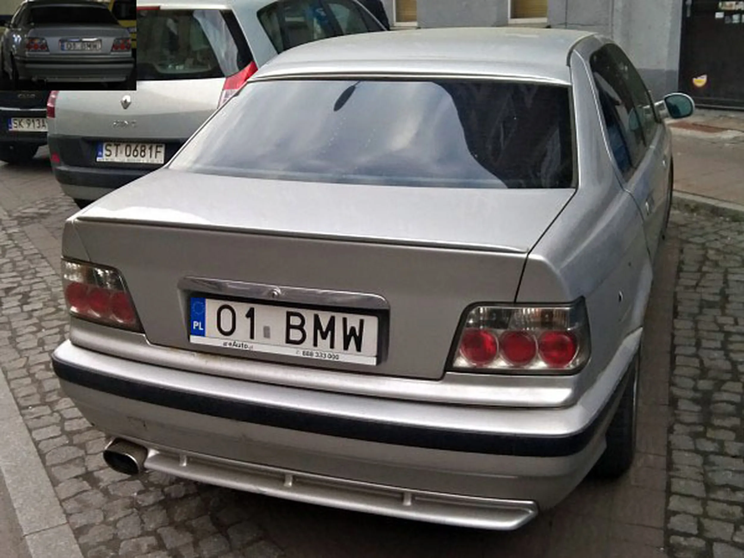 Fajny numer, blacha O1 BMW