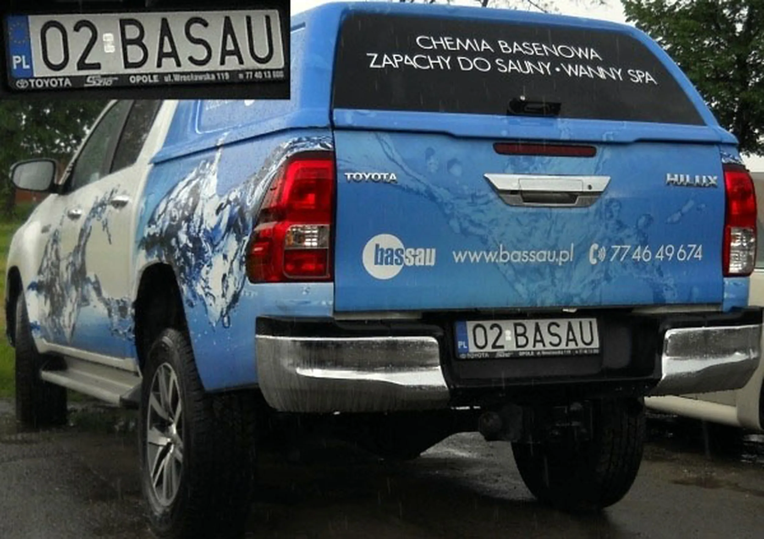 Fajny numer, blacha O2 BASAU