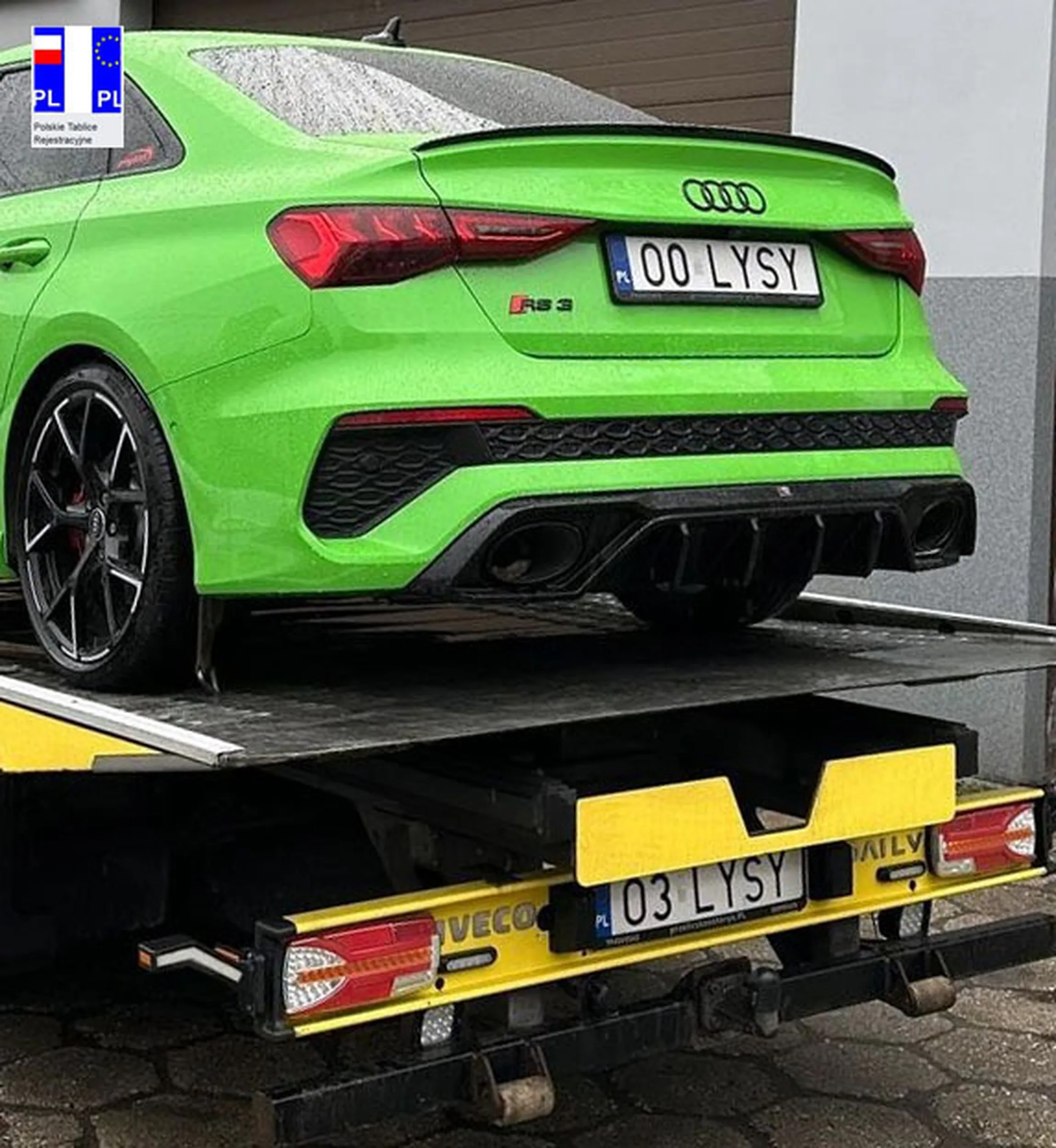 Fajny numer, blacha O3 LYSY