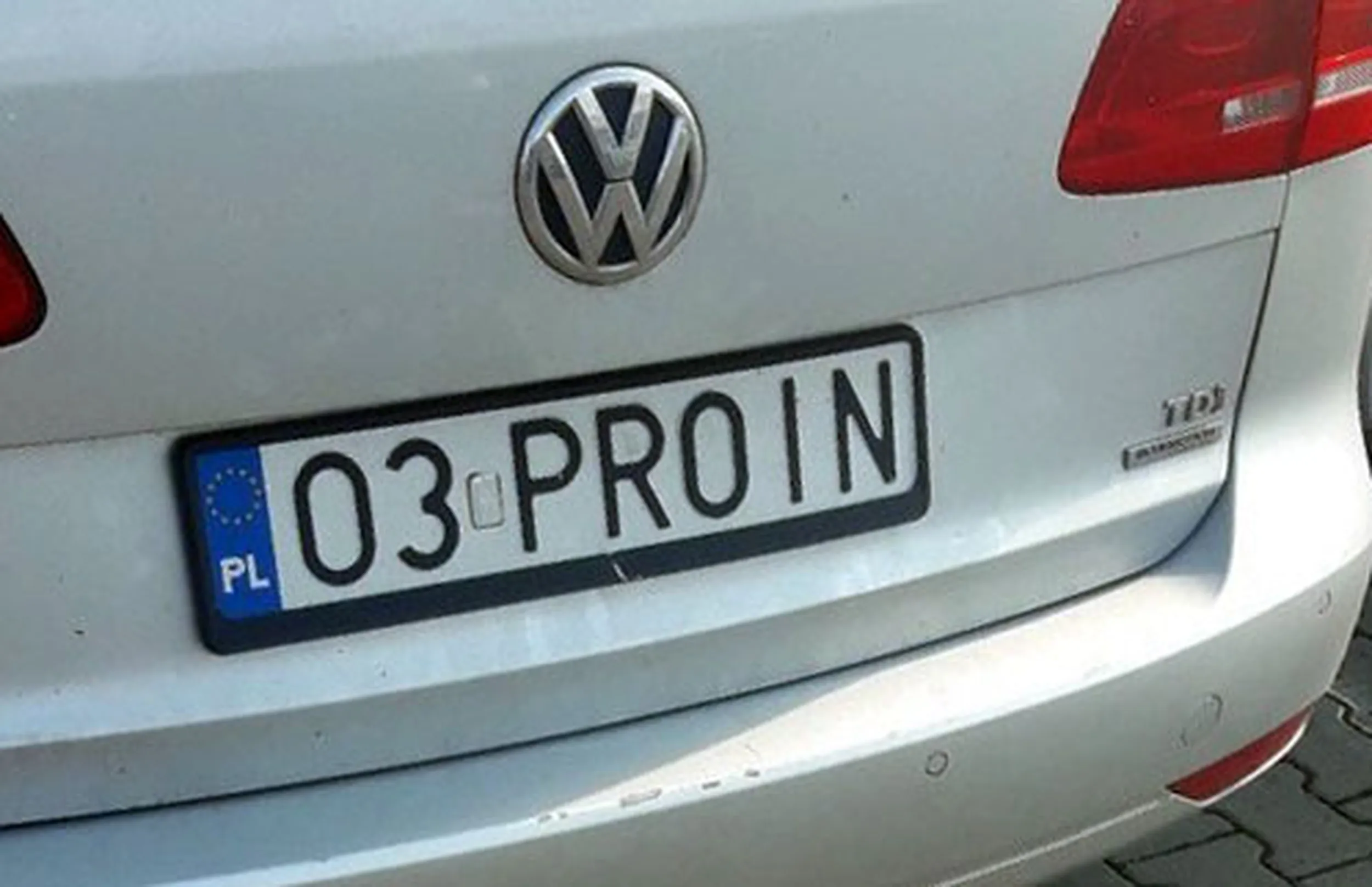 Fajny numer, blacha O3 PROIN