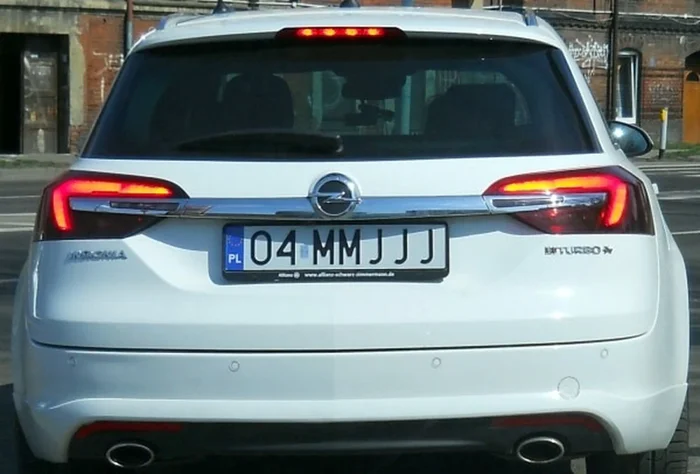 Fajny numer, blacha O4 MMJJJ