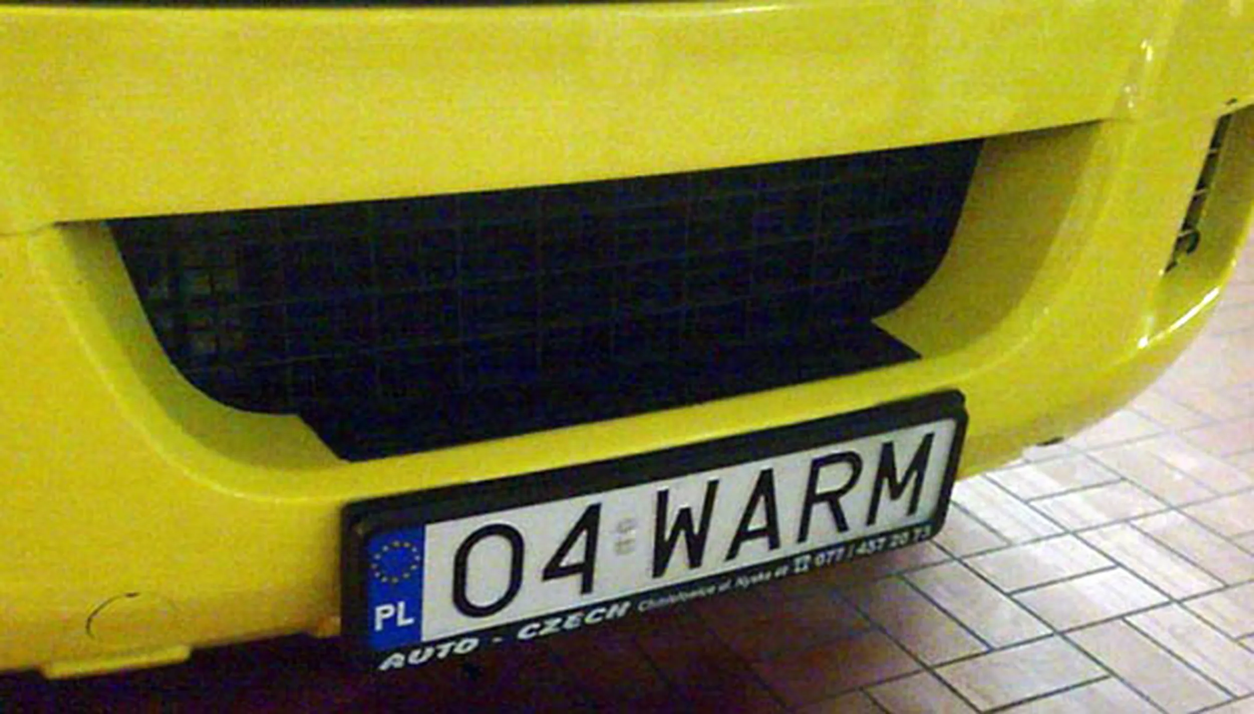 Fajny numer, blacha O4 WARM