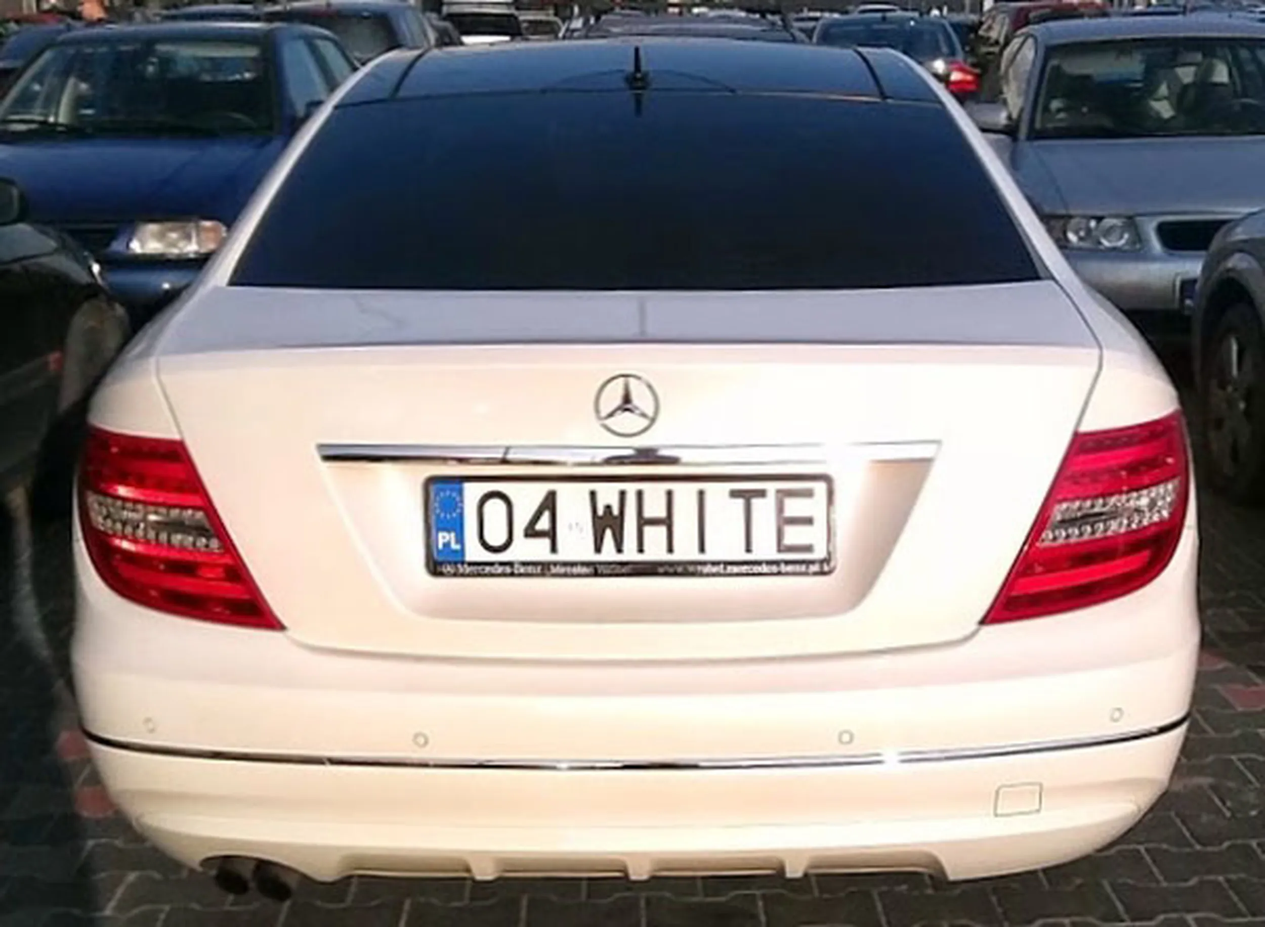 Fajny numer, blacha O4 WHITE