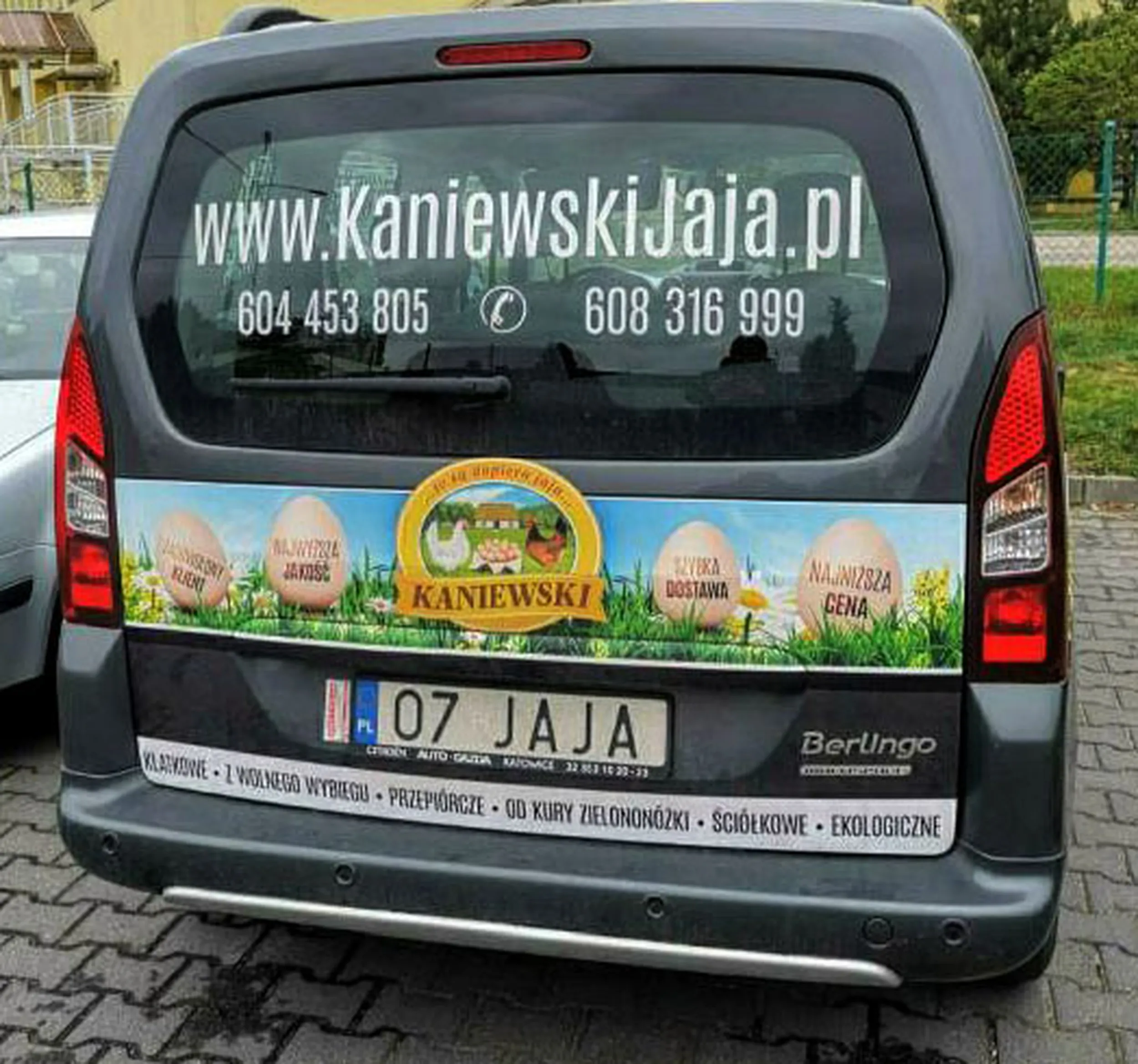 Fajny numer, blacha O7 JAJA