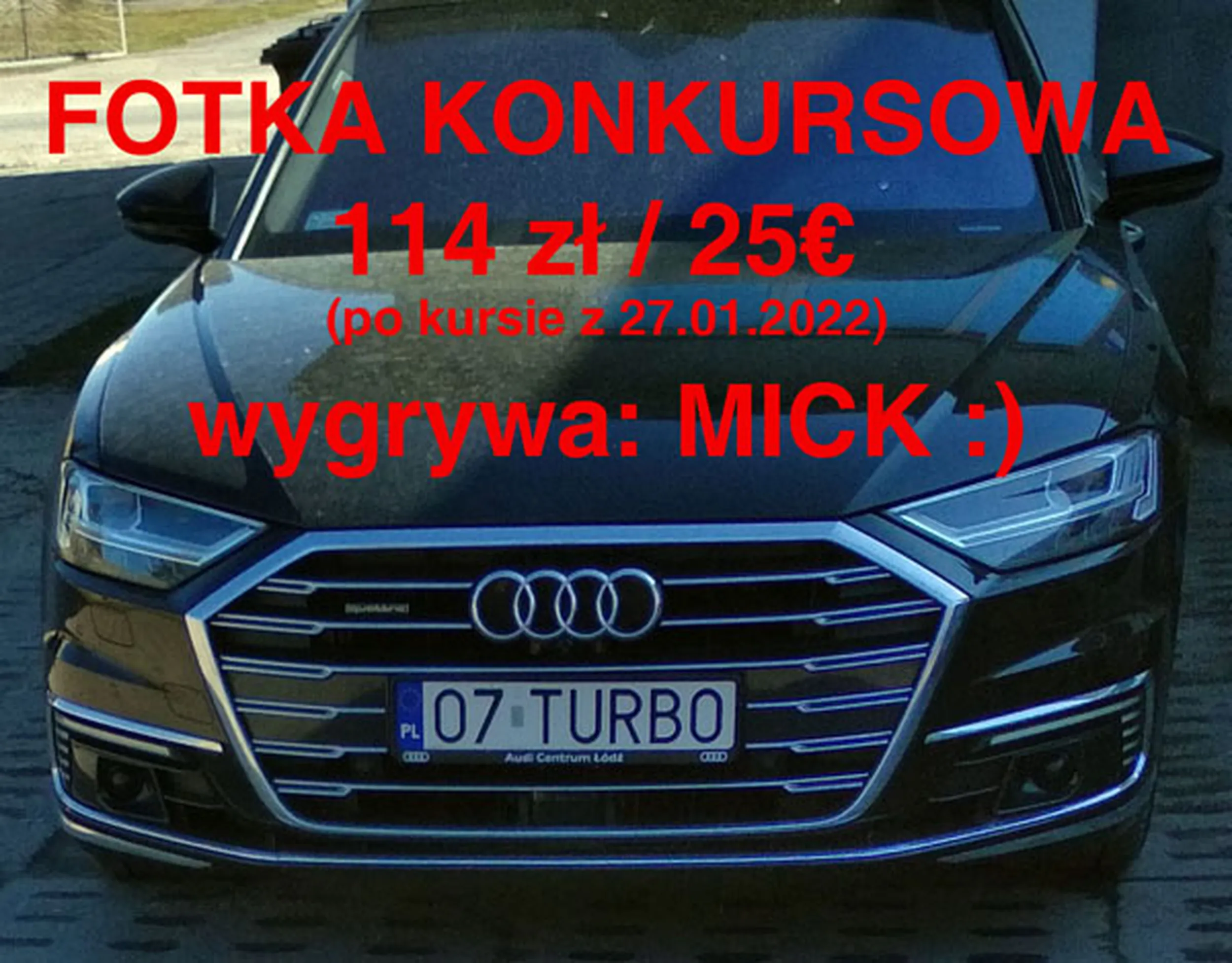 Fajny numer, blacha O7 TURBO