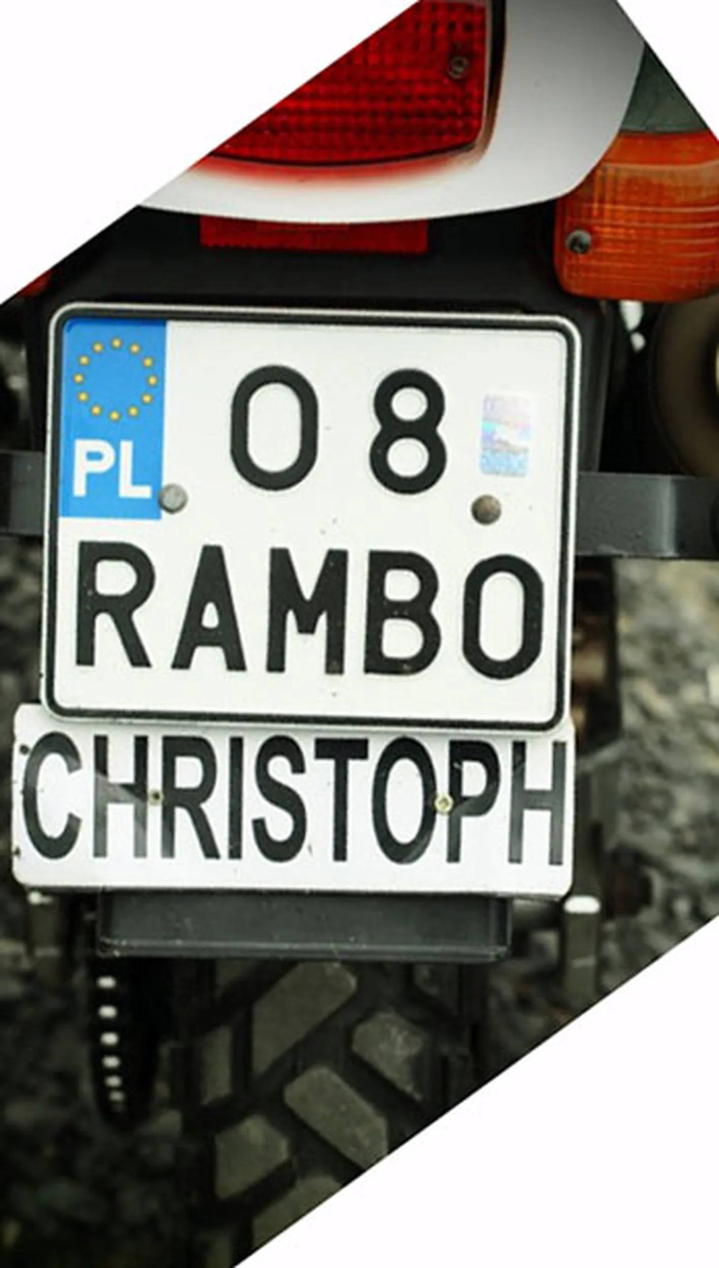 Fajny numer, blacha O8 RAMBO