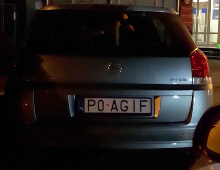 Fajny numer, blacha P0 AGIF