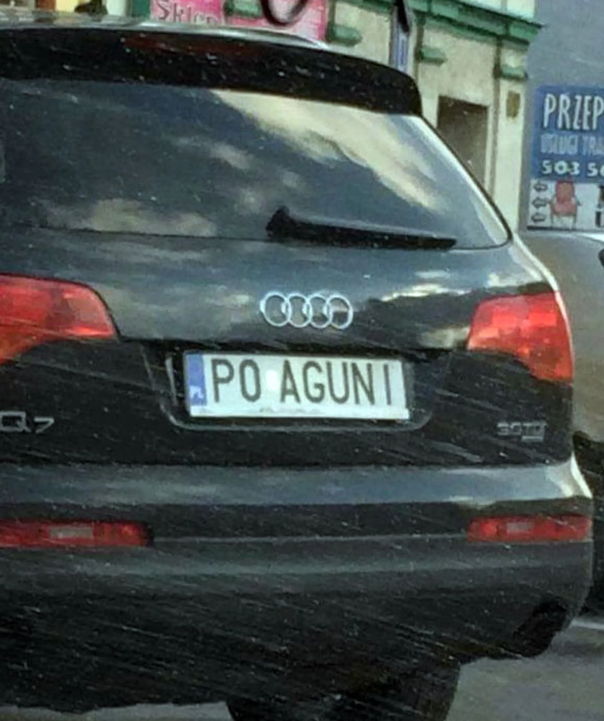 Fajny numer, blacha P0 AGUNI