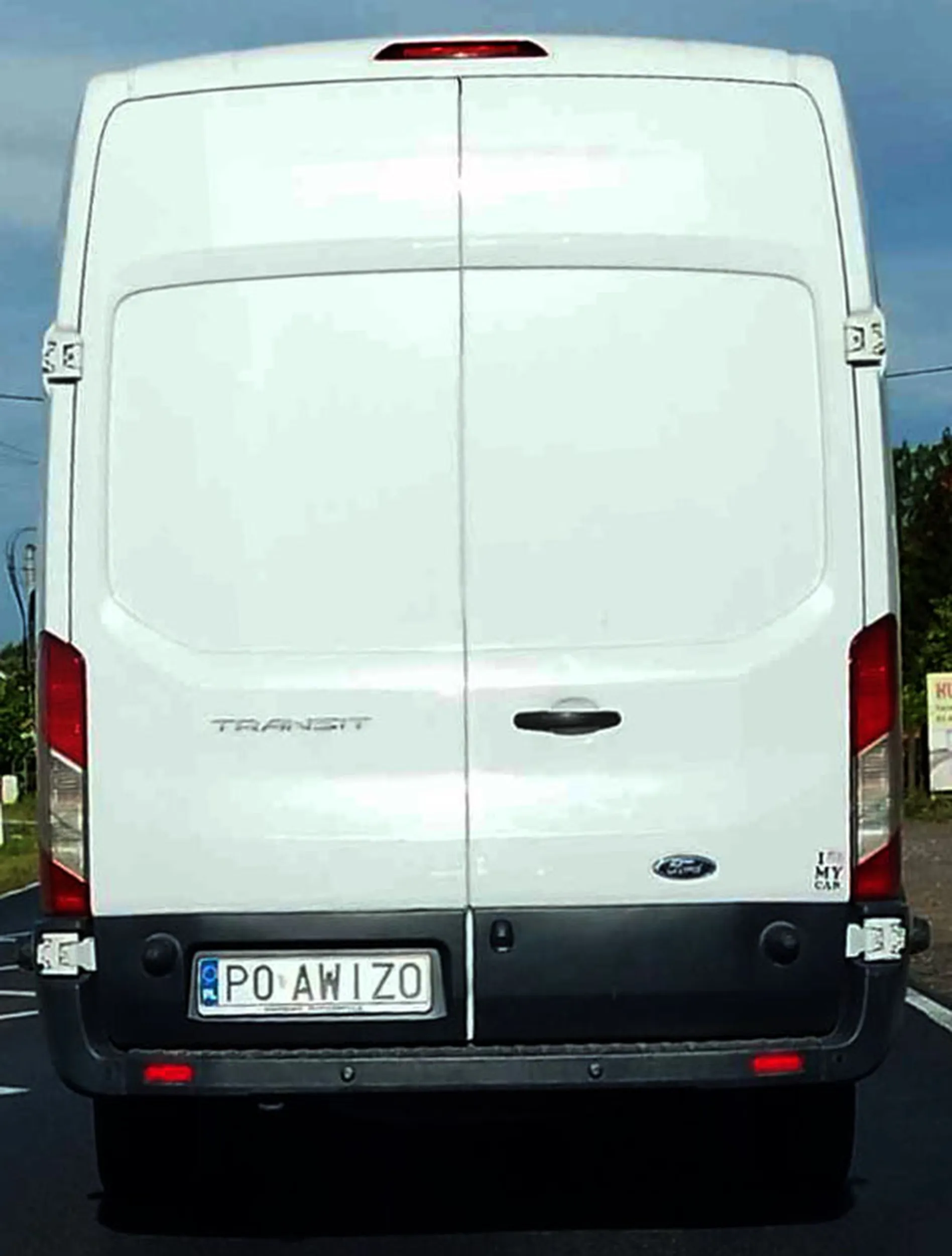 Fajny numer, blacha P0 AWIZO