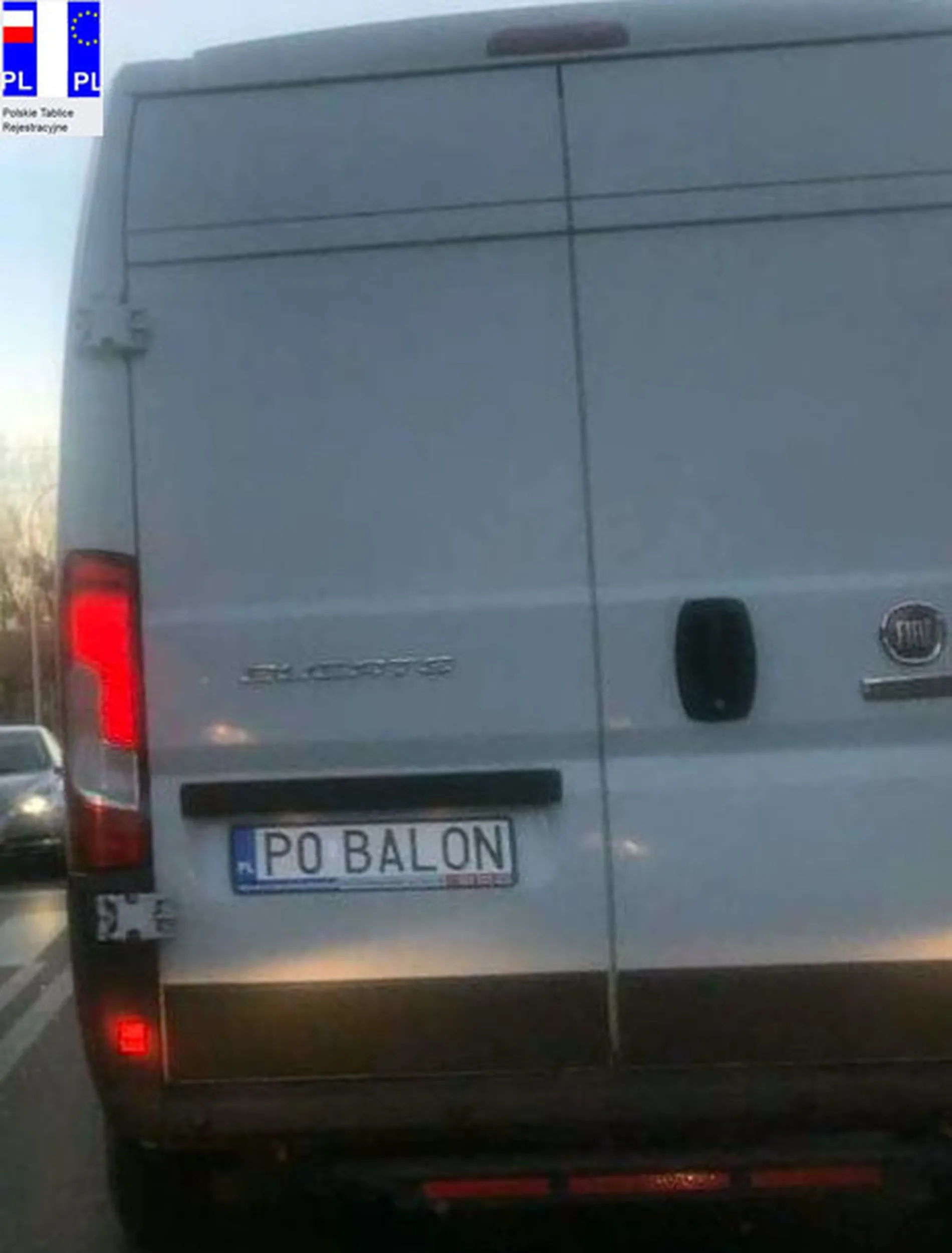 Fajny numer, blacha P0 BALON