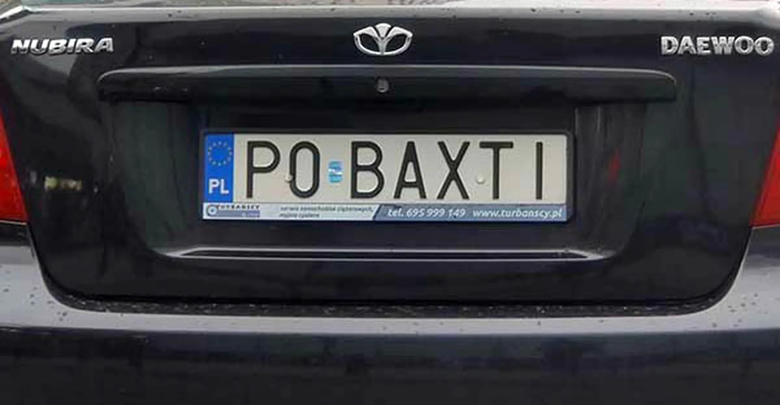 Fajny numer, blacha P0 BAXTI