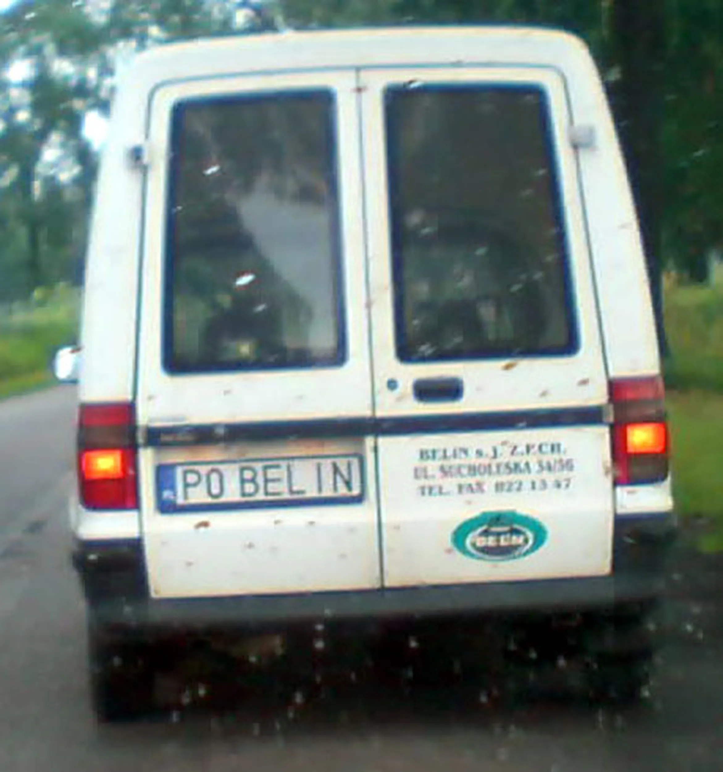 Fajny numer, blacha P0 BELIN