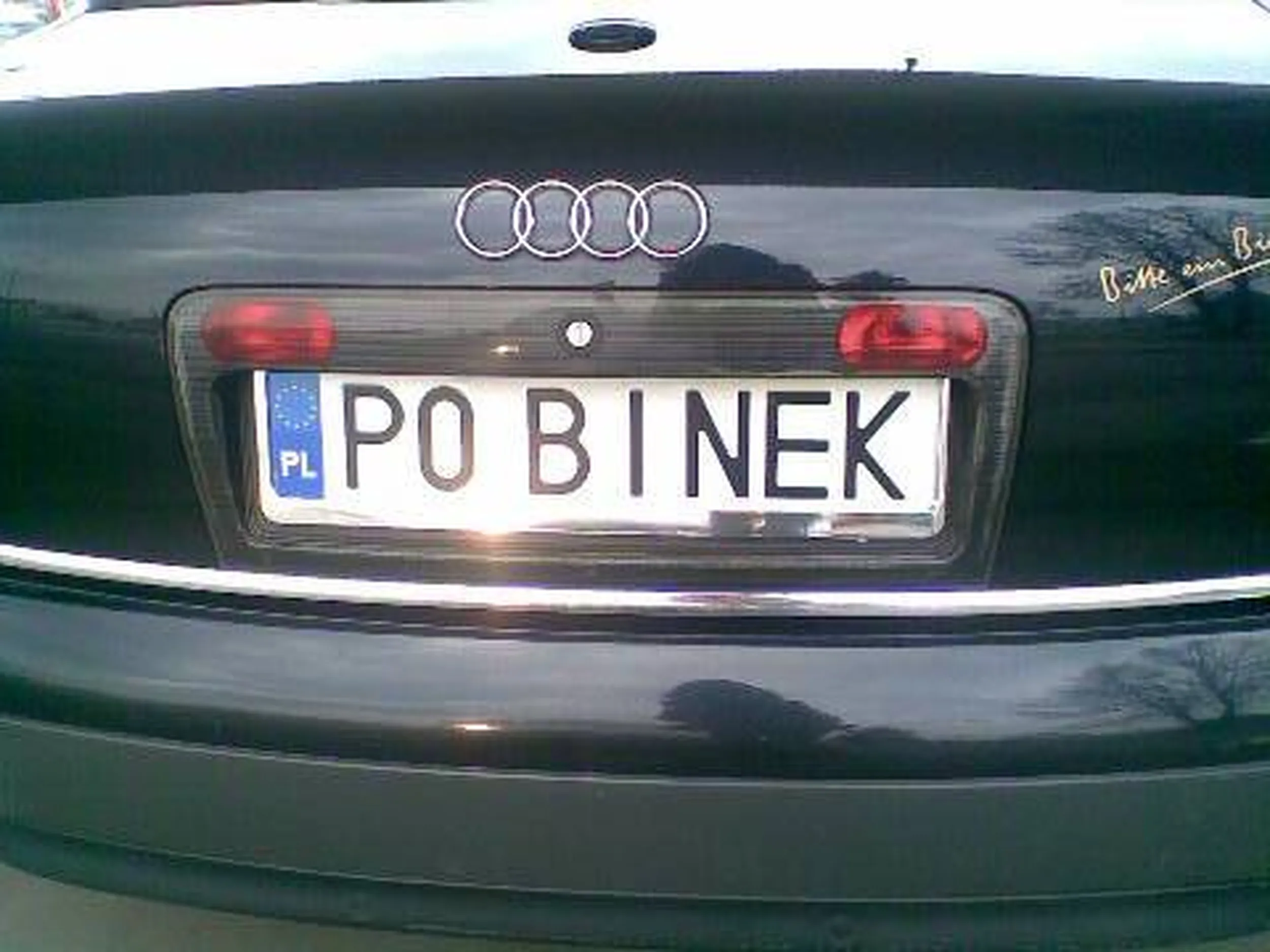 Fajny numer, blacha P0 BINEK