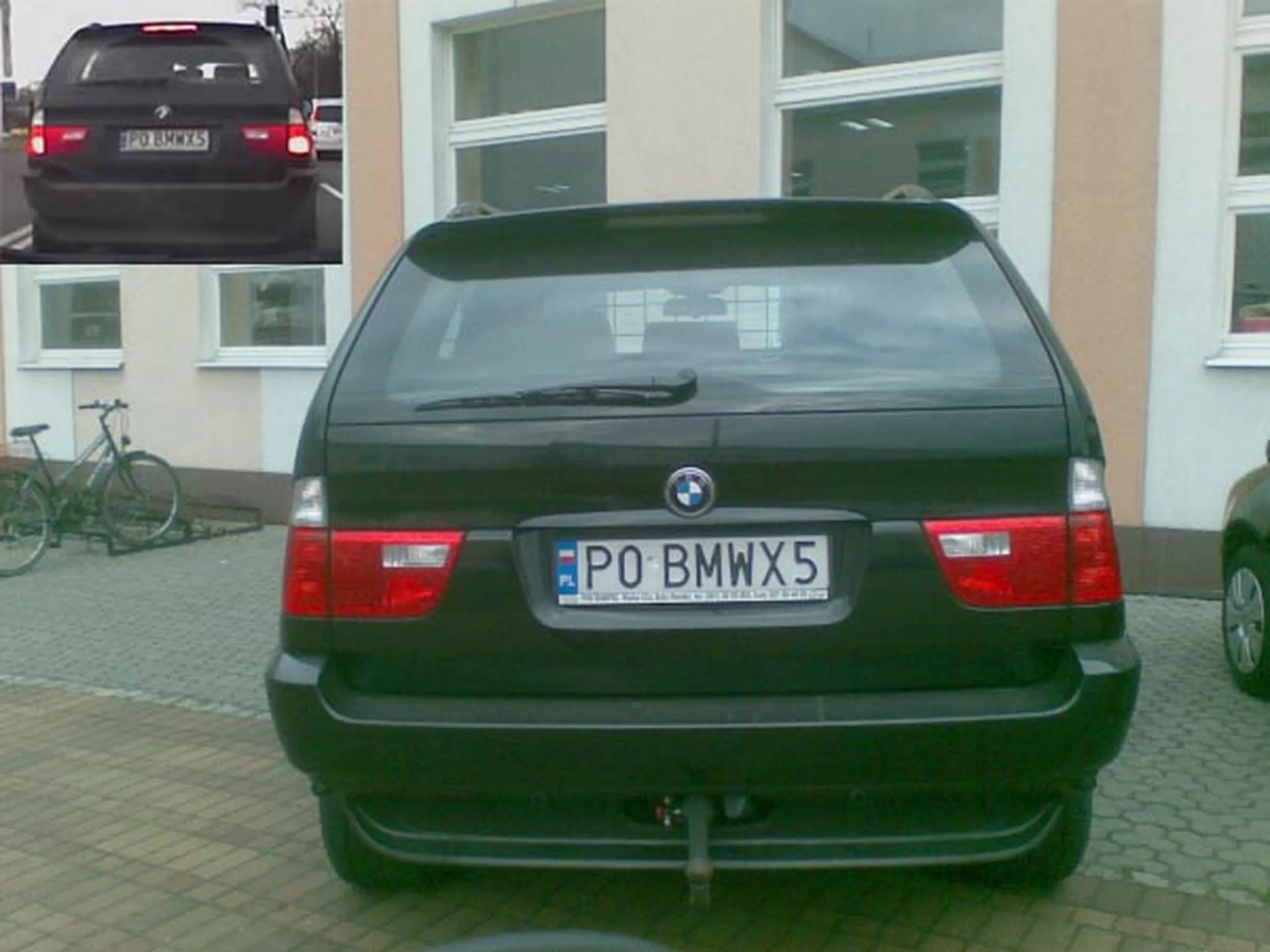 Fajny numer, blacha P0 BMWX5